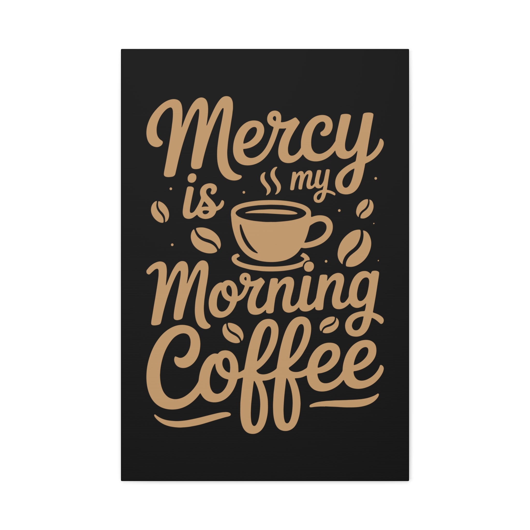 Coffee-Themed Canvas Art Print, Wall Decor for Coffee Lovers, Inspirational Home Decoration, Gift for Friends and Family