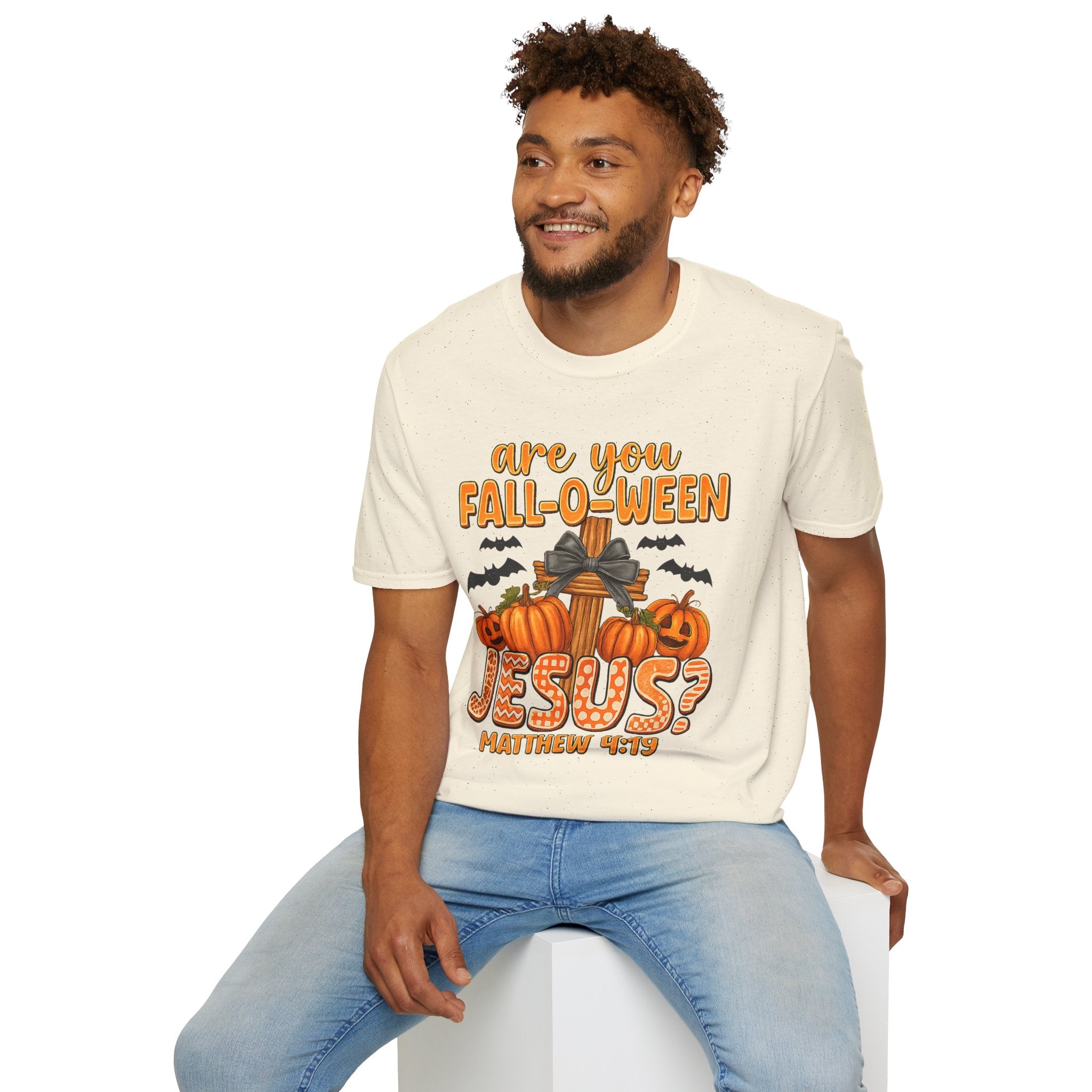 Funny Christian Halloween T-Shirt, Jesus Pumpkin Tee, Unisex Fall Shirt, Autumn Festive Apparel, Holiday Gift Idea