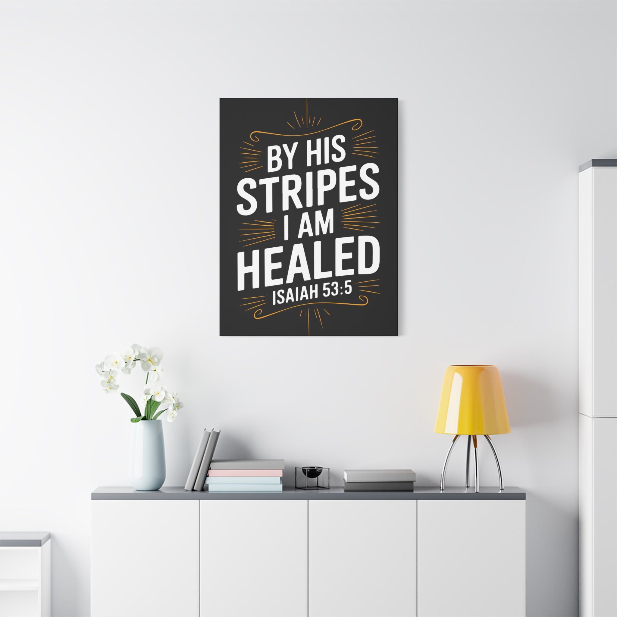 Inspirational Canvas Wall Art - Faith Decor, Christian Gift, Healing Quote, Home Decor, Modern Artwork