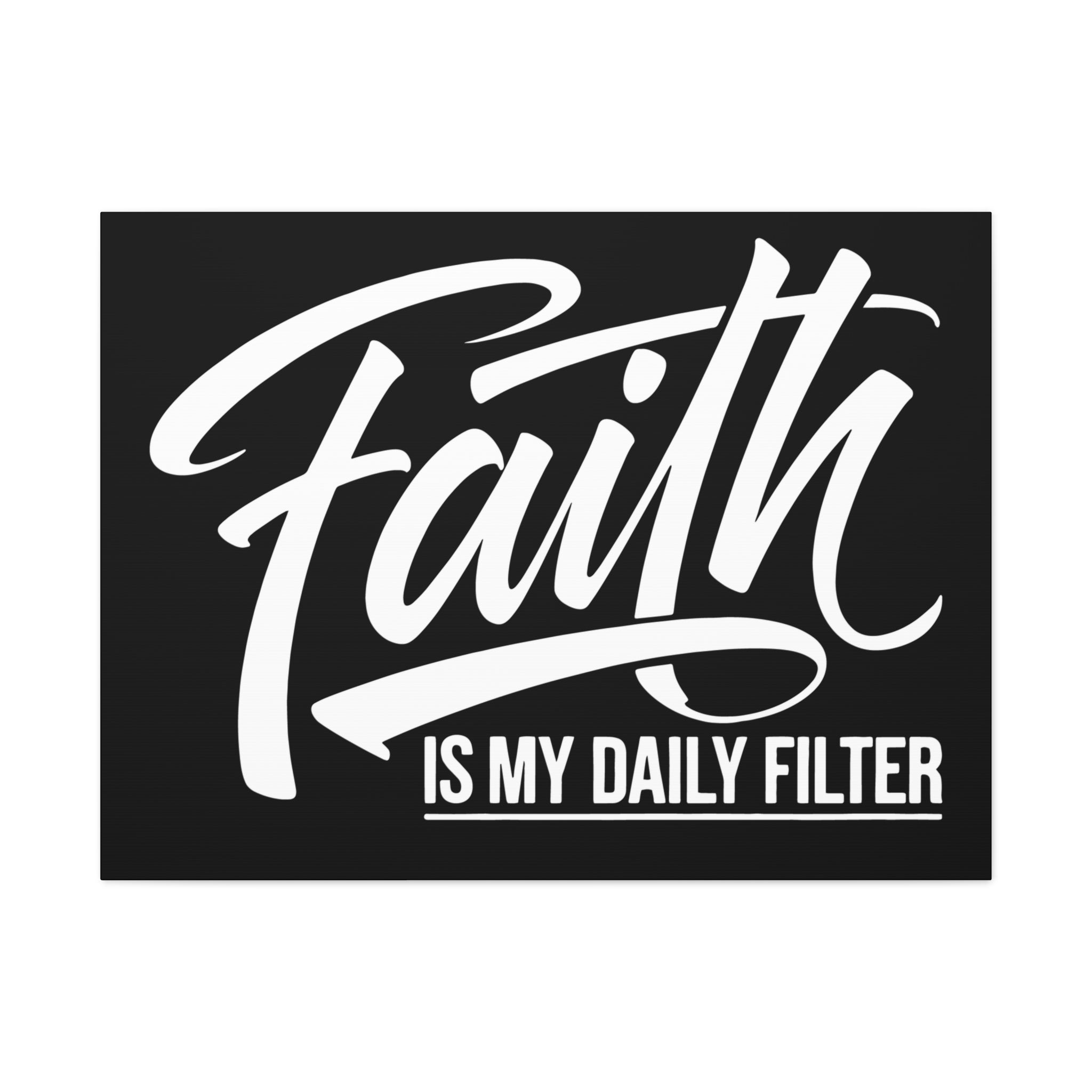 Inspirational Canvas Wall Art, Faith Quote Decor, Motivational Home Decor, Gray Wall Hanging, Gift for Faith Lovers