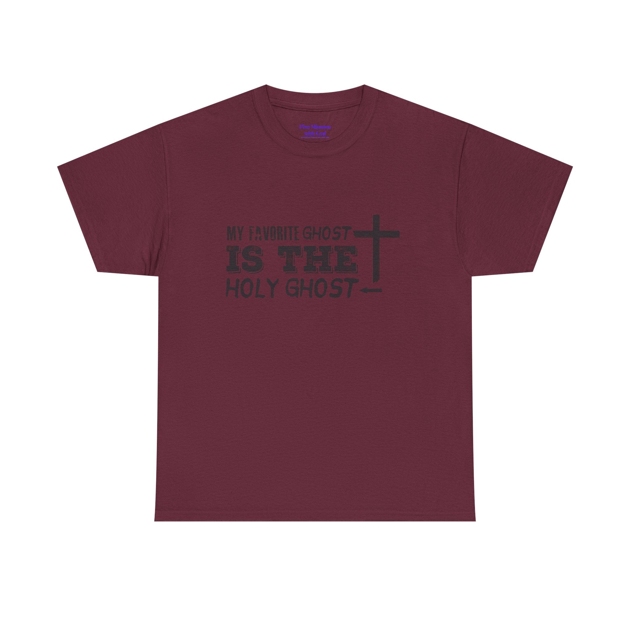 Unisex Cotton Tee - My Favorite Ghost is the Holy Ghost Shirt, Religious T-Shirt, Christian Apparel, Spiritual Gift, Halloween Shirt