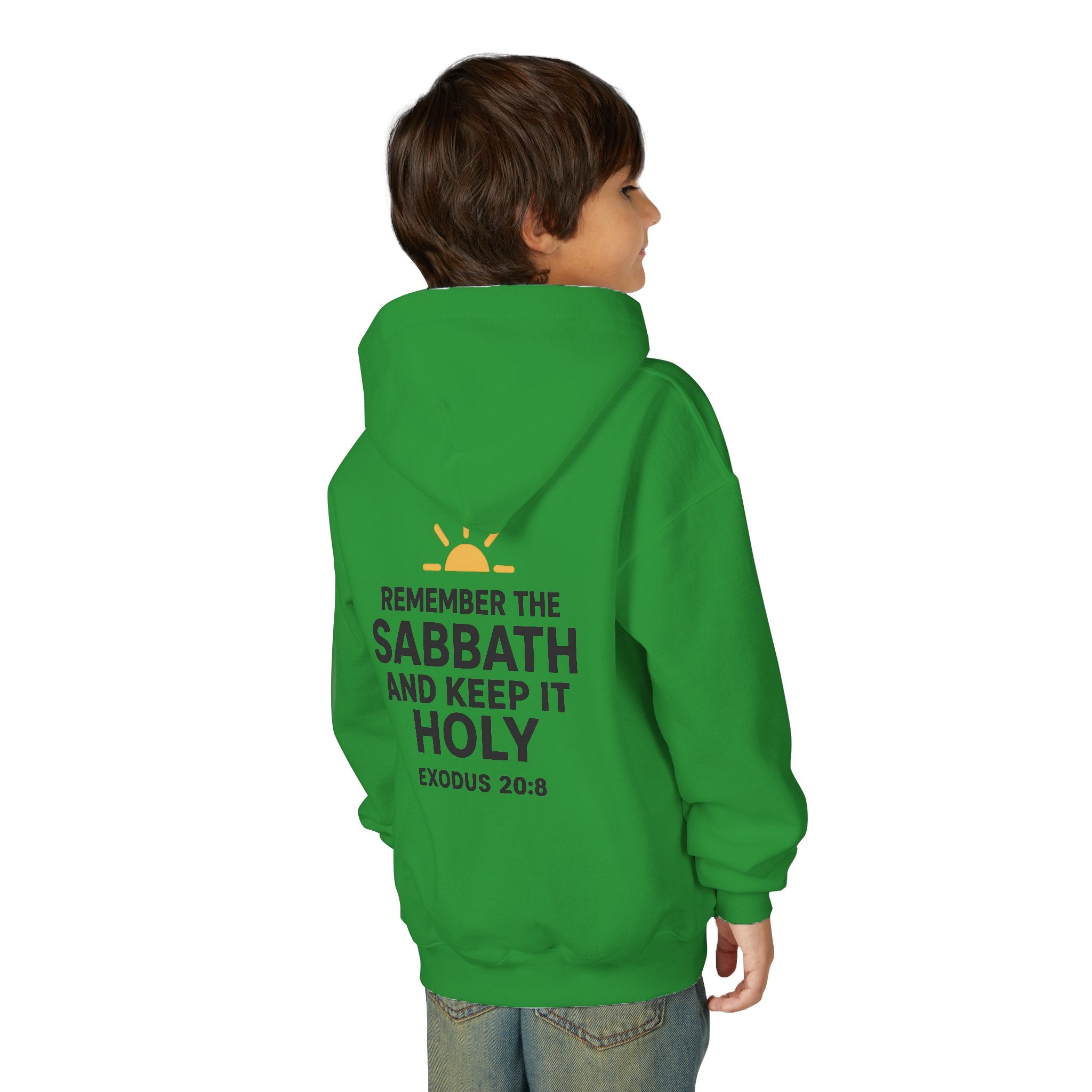 Sabbath Mode Youth Hoodie, Comfortable Hooded Sweatshirt for Kids, Perfect for Religious Observances, Christian Gift, Sunday Wear