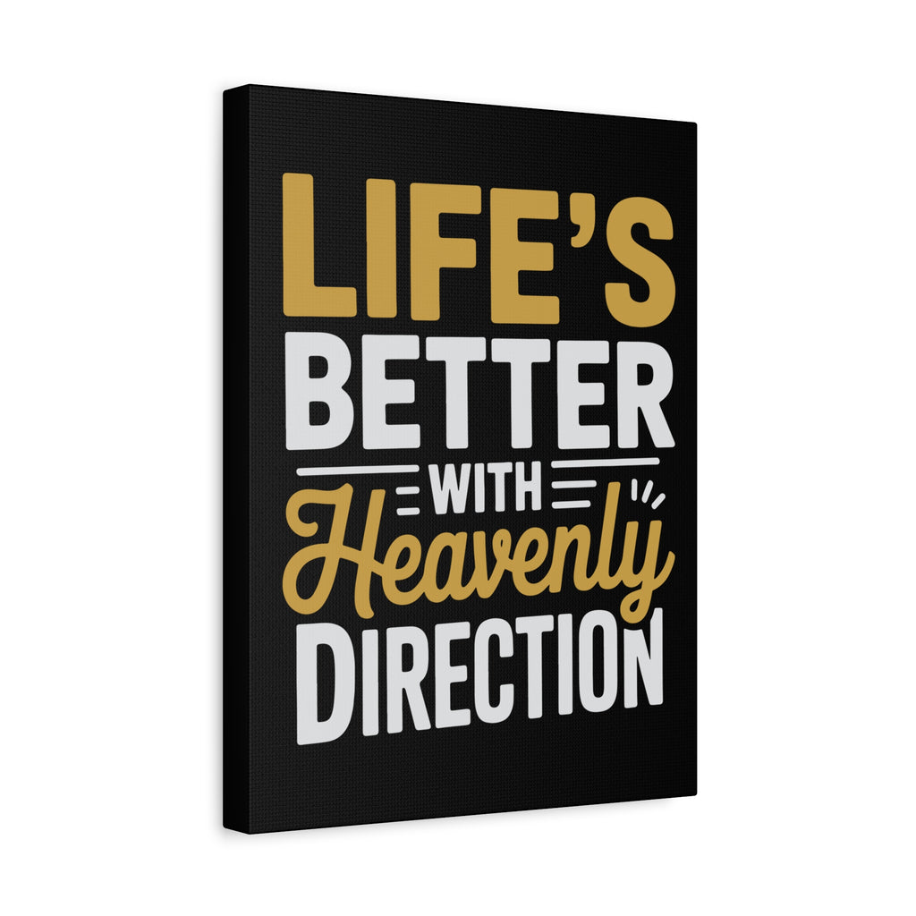 Heavenly Direction Canvas Wall Art, Inspirational Home Decor, Motivational Gift, Modern Wall Hanging, Perfect for Any Room