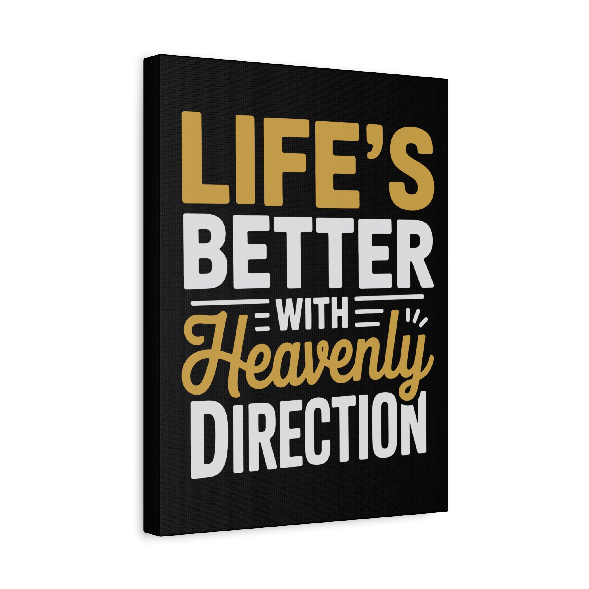 Heavenly Direction Canvas Wall Art, Inspirational Home Decor, Motivational Gift, Modern Wall Hanging, Perfect for Any Room