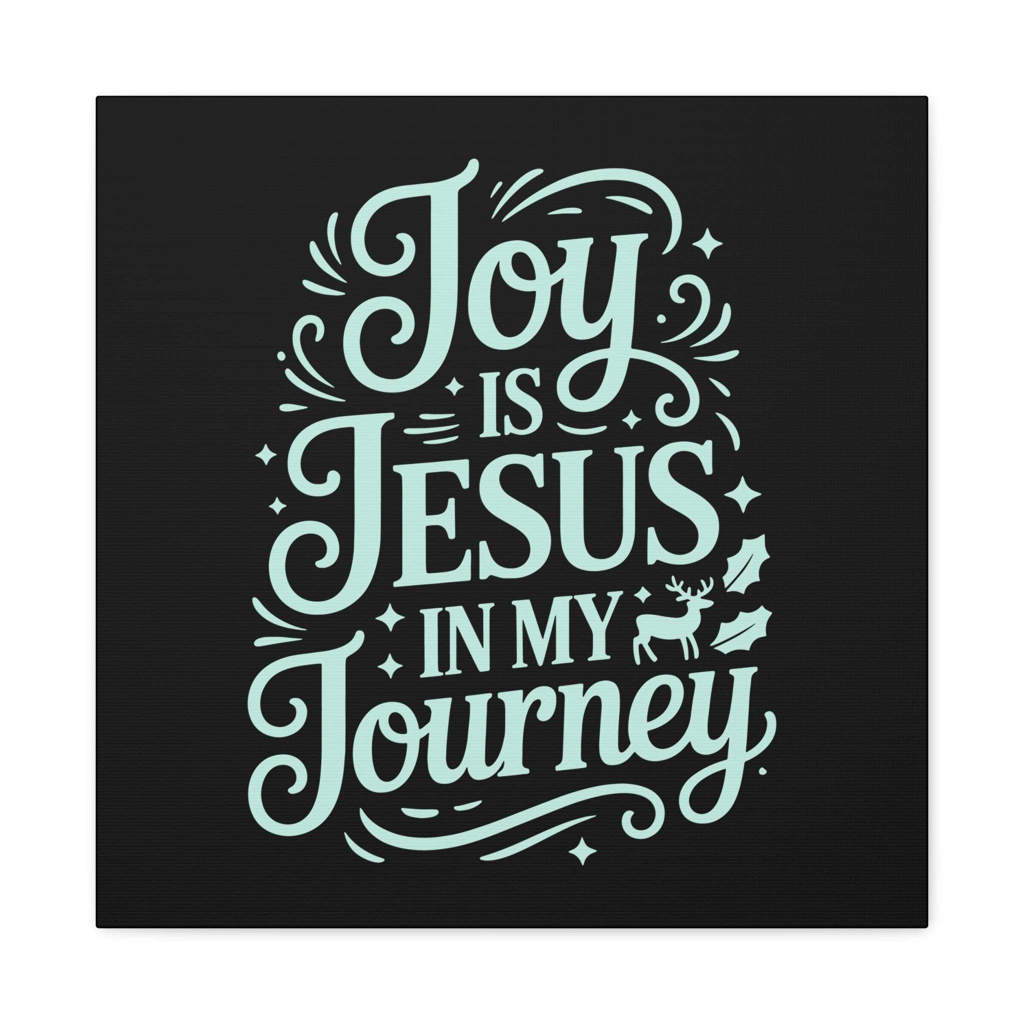 Joy in My Journey Canvas Wall Art, Religious Decor, Christmas Gift, Inspirational Wall Art, Joyful Home Decoration, Faith-Based Art