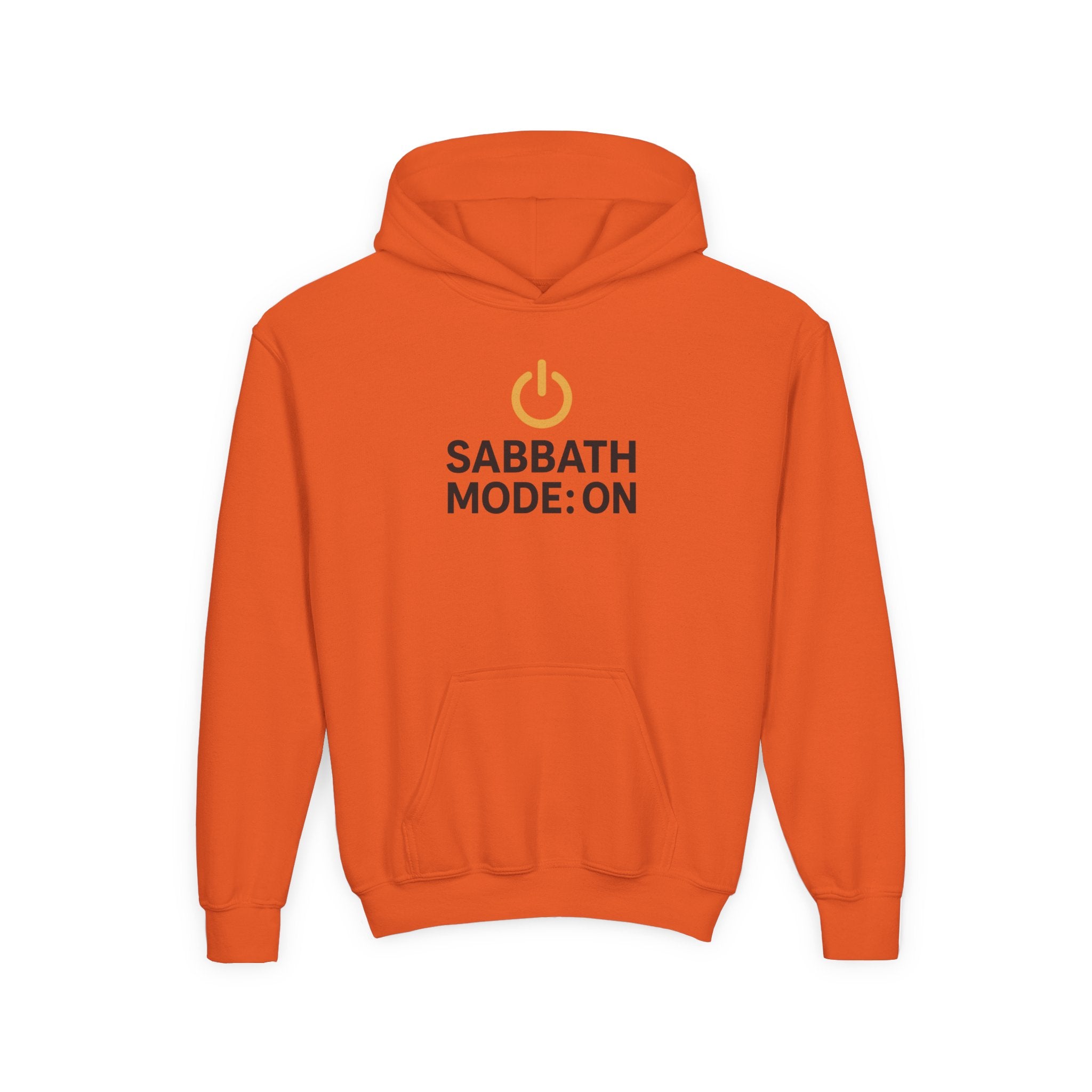 Sabbath Mode Youth Hoodie, Comfortable Hooded Sweatshirt for Kids, Perfect for Religious Observances, Christian Gift, Sunday Wear
