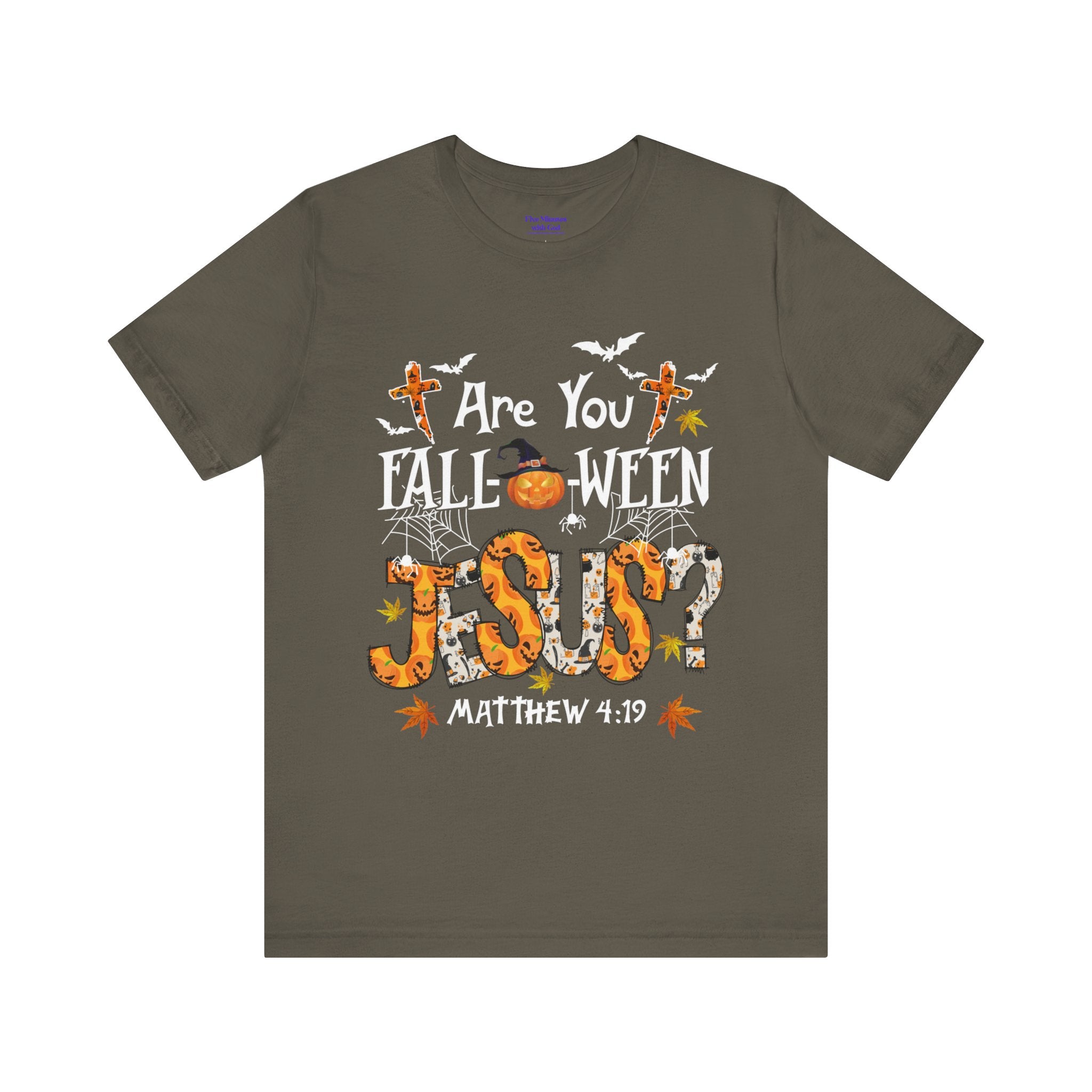 Jesus? Unisex Short Sleeve Tee | Fall Inspired T-Shirt, Autumn Apparel, Halloween Gift, Cozy Casual Wear, Everyday Style