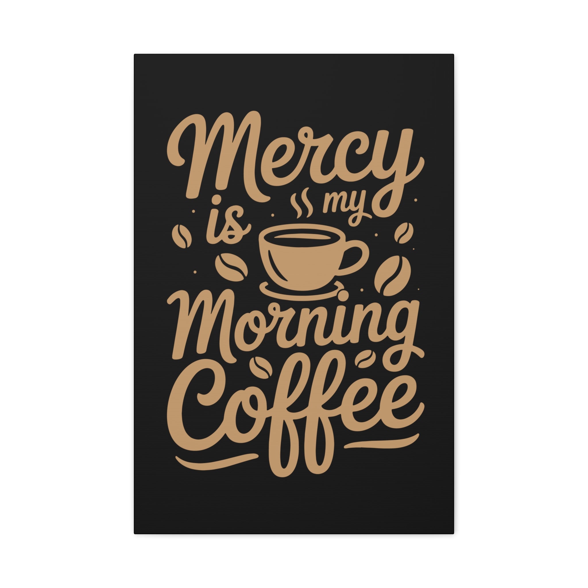 Coffee-Themed Canvas Art Print, Wall Decor for Coffee Lovers, Inspirational Home Decoration, Gift for Friends and Family