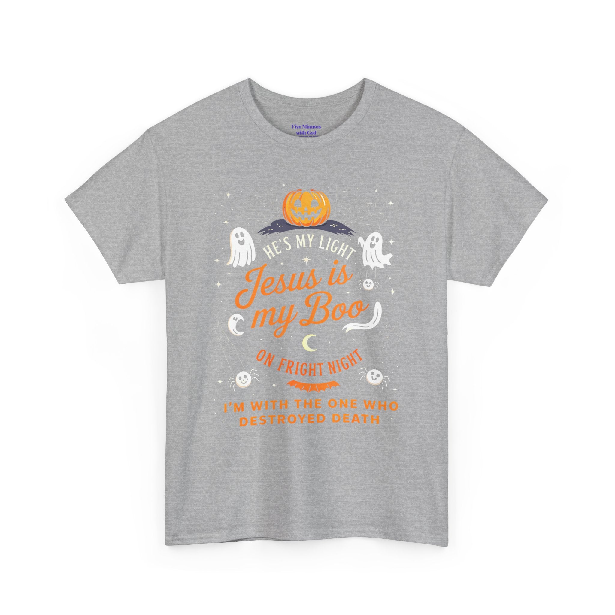 Halloween Faith Tee - Jesus is My Boo, Unisex T-Shirt for Halloween, Christian Halloween Shirt, Gift for Christian Friends, Spooky [...]