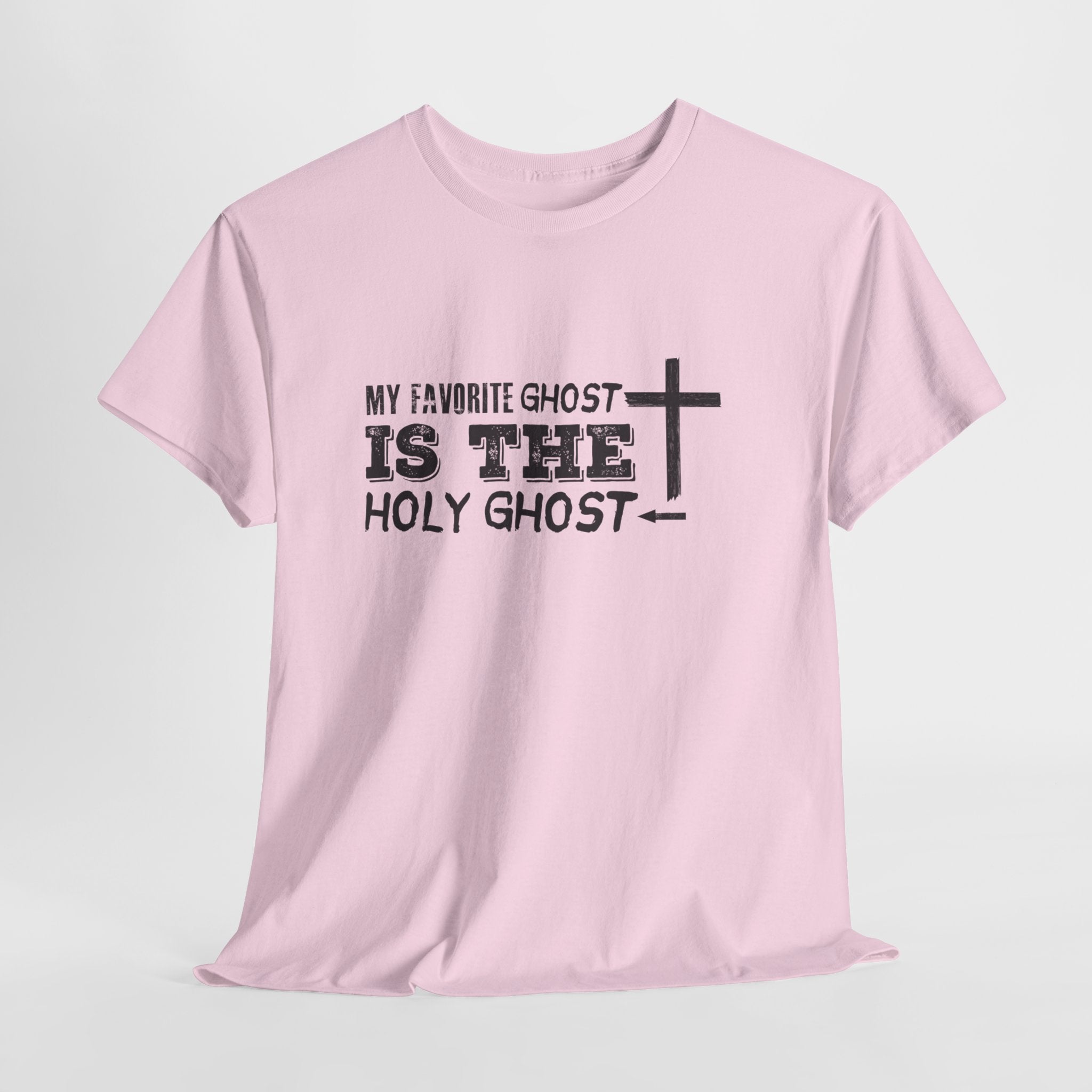 Unisex Cotton Tee - My Favorite Ghost is the Holy Ghost Shirt, Religious T-Shirt, Christian Apparel, Spiritual Gift, Halloween Shirt