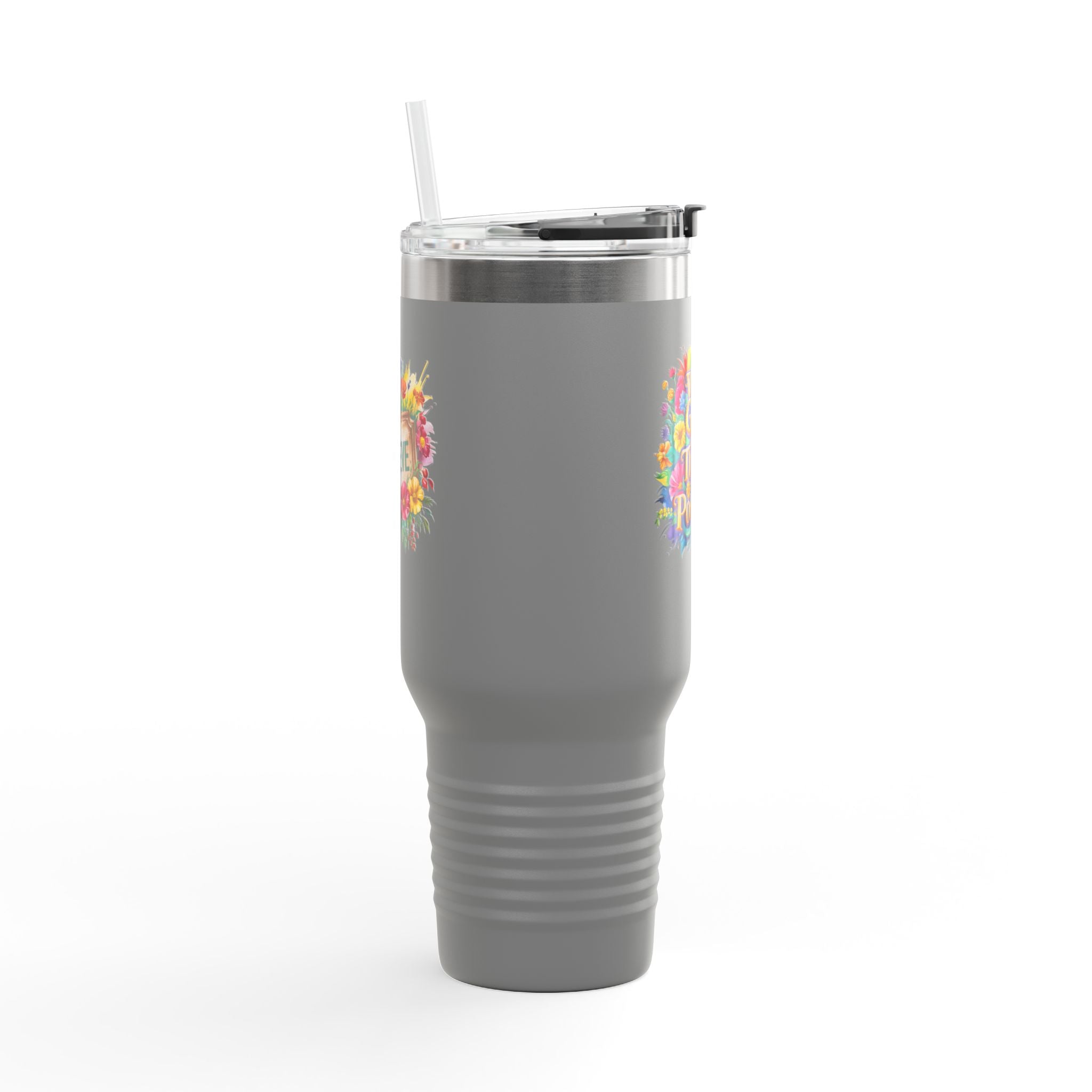Inspirational Travel Mug, 40oz Insulated Coffee Cup, Floral Design, Motivational Gift for Travelers, Perfect for Road Trips, Keep [...]