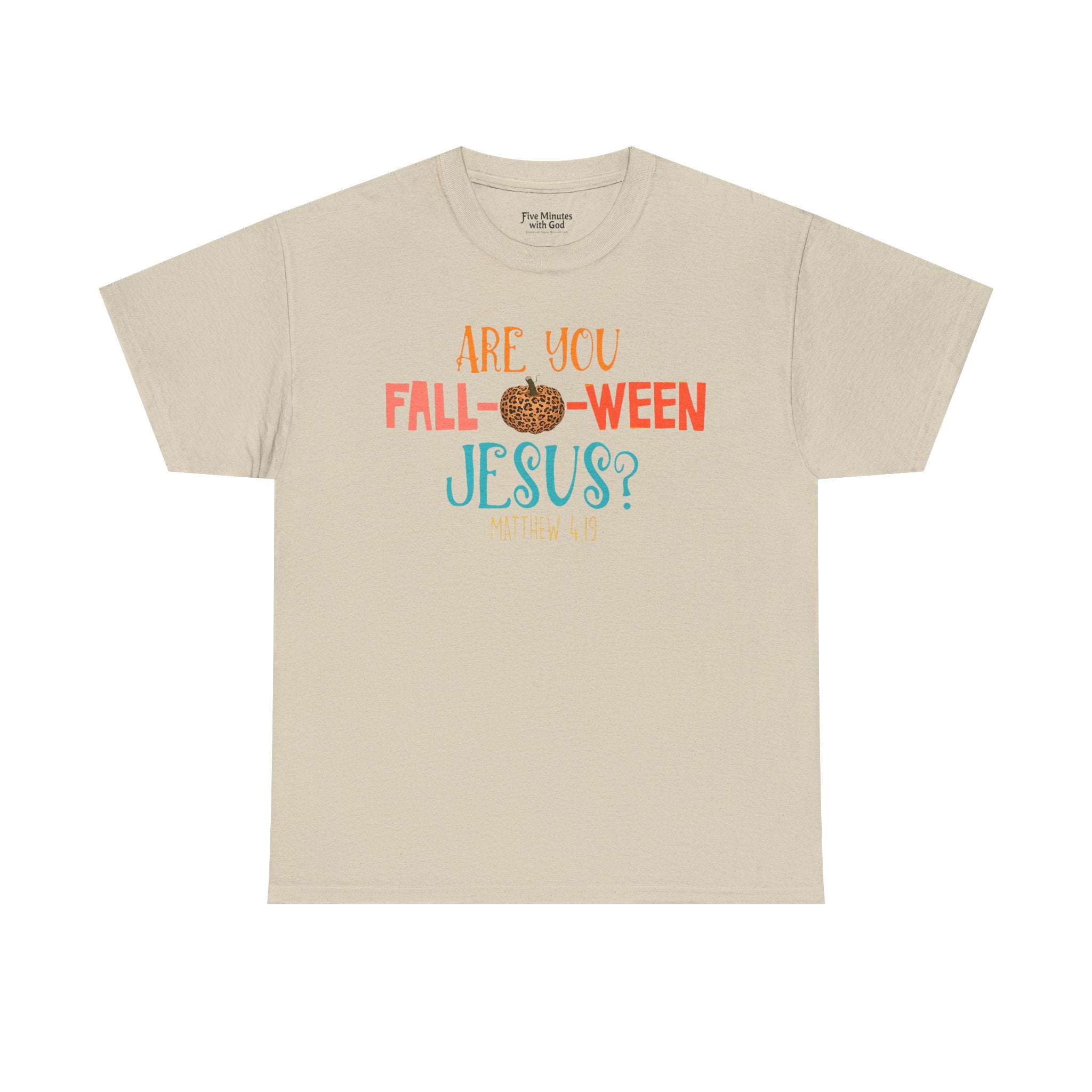 Unisex Fall-Themed T-Shirt: Are You Fall-o-Ween Jesus?, Halloween Apparel, Cozy Autumn Top, Fun Family Tee, Seasonal Gift