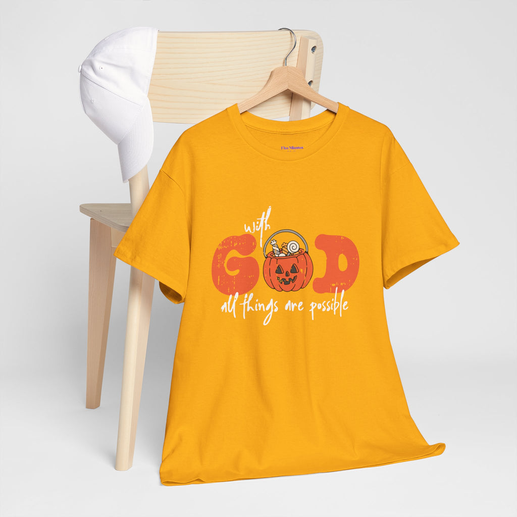 Faith-Inspired Unisex Tee - God All Things Are Possible Shirt