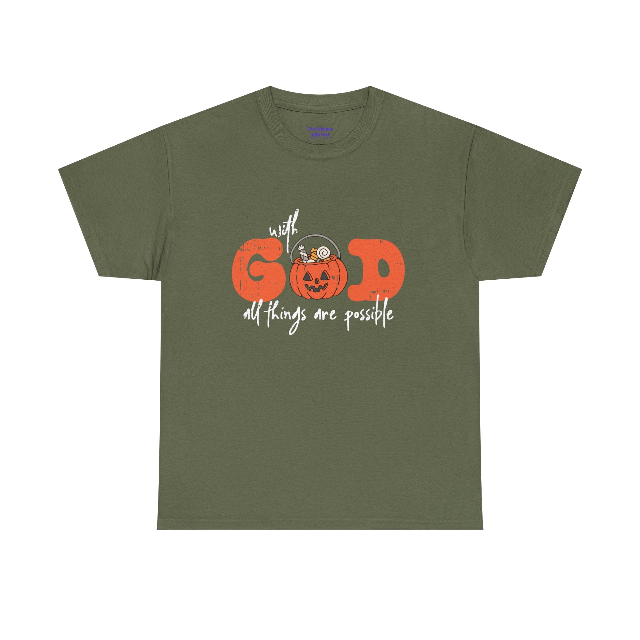Faith-Inspired Unisex Tee - God All Things Are Possible Shirt