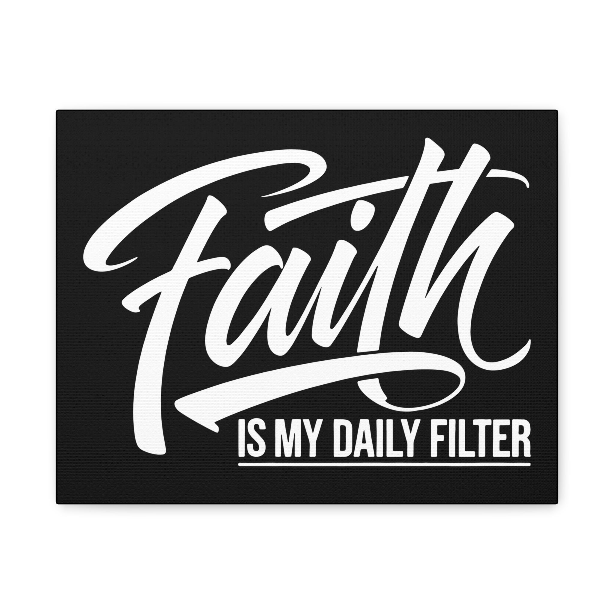 Inspirational Canvas Wall Art, Faith Quote Decor, Motivational Home Decor, Gray Wall Hanging, Gift for Faith Lovers