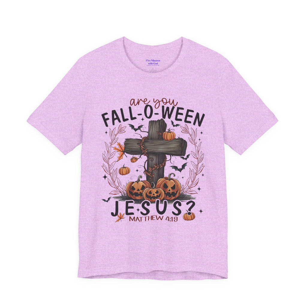 Autumn Pumpkin Christian Tee, Relaxed Fit Unisex Shirt, Fall Inspiration Tee, Cozy Halloween Top, Faith-Based Apparel