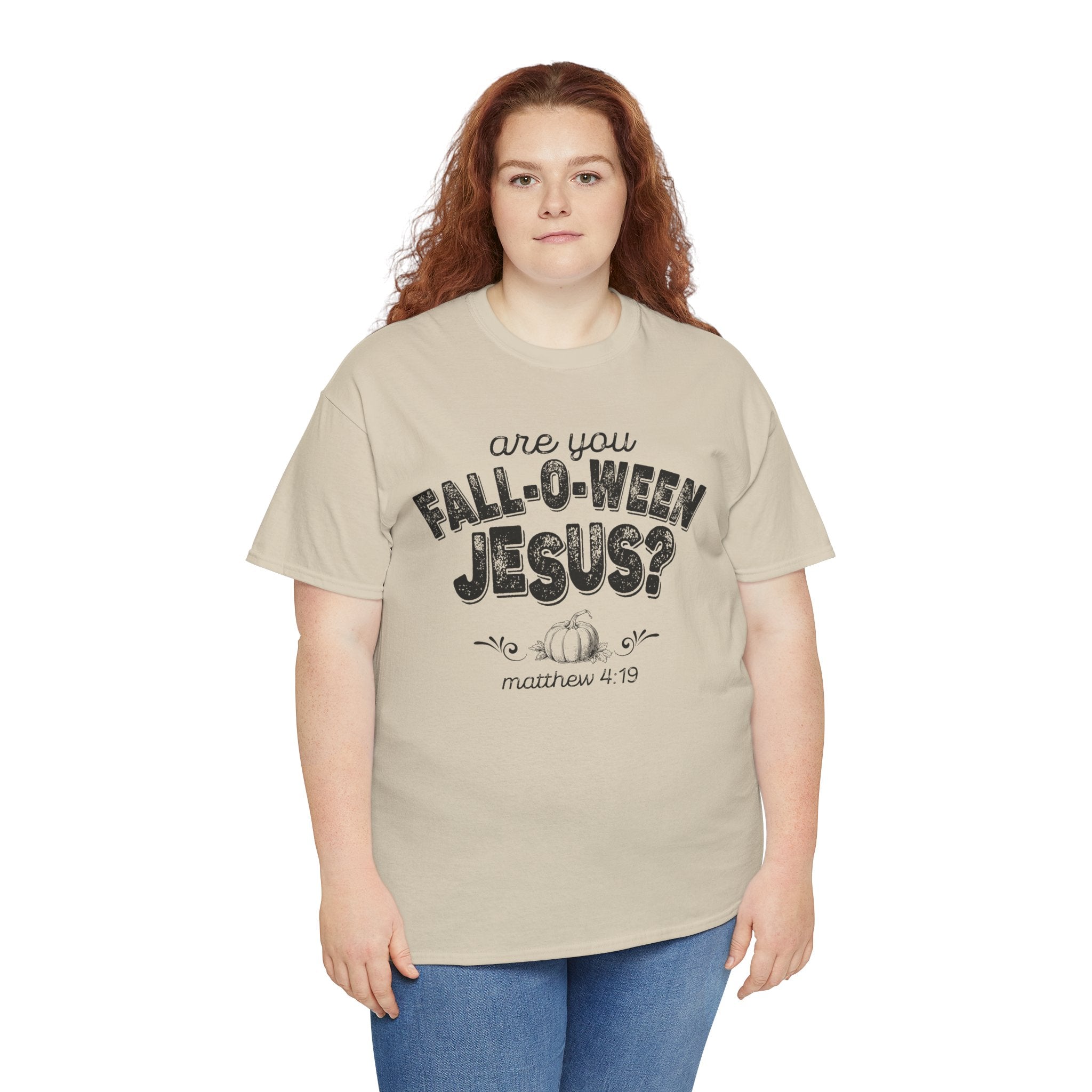 Fall-Themed Tee, Are You Fall-O-Ween Jesus, Unisex Cotton Shirt, Funny Fall Apparel, Halloween T-Shirt, Thanksgiving Gift Ideas