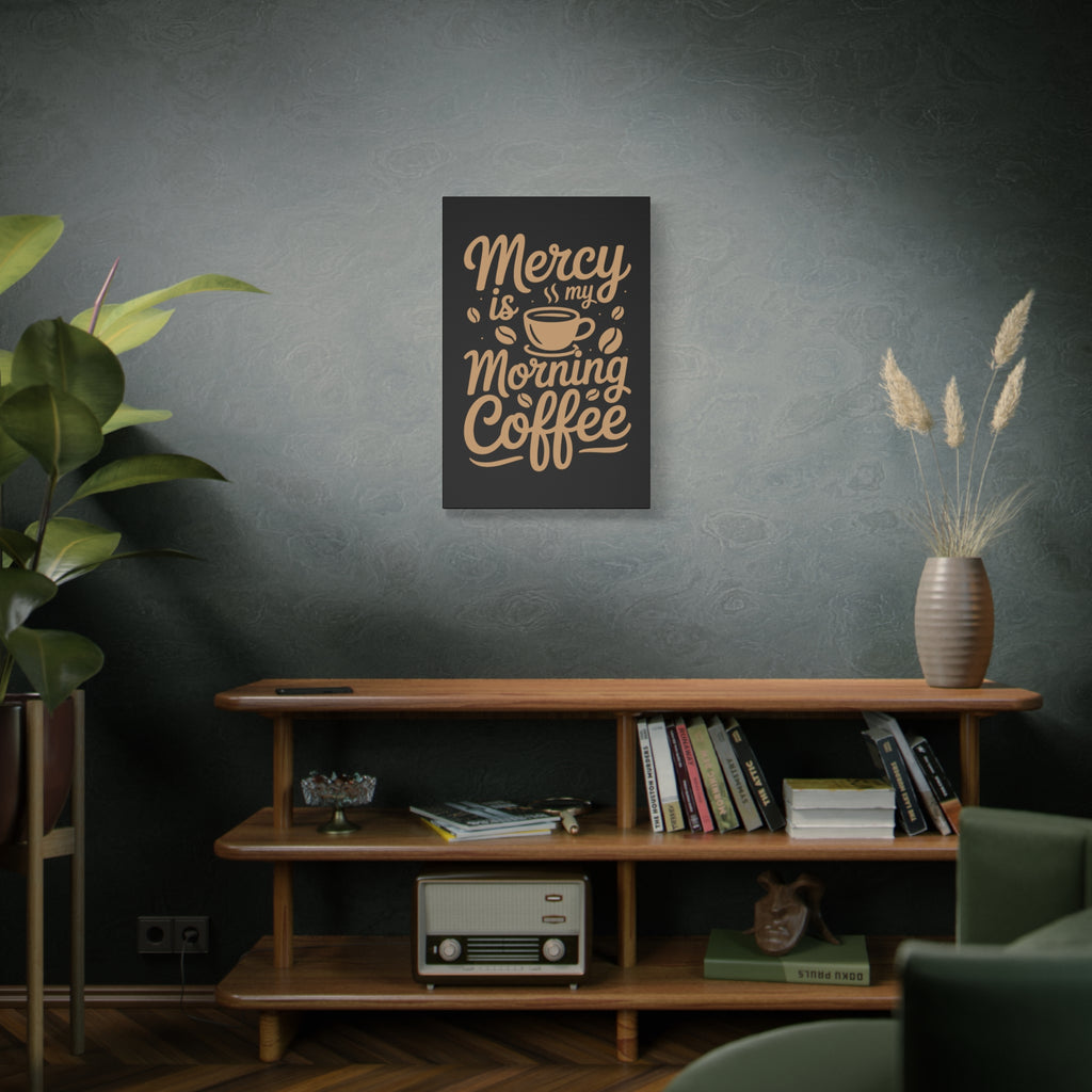 Coffee-Themed Canvas Art Print, Wall Decor for Coffee Lovers, Inspirational Home Decoration, Gift for Friends and Family