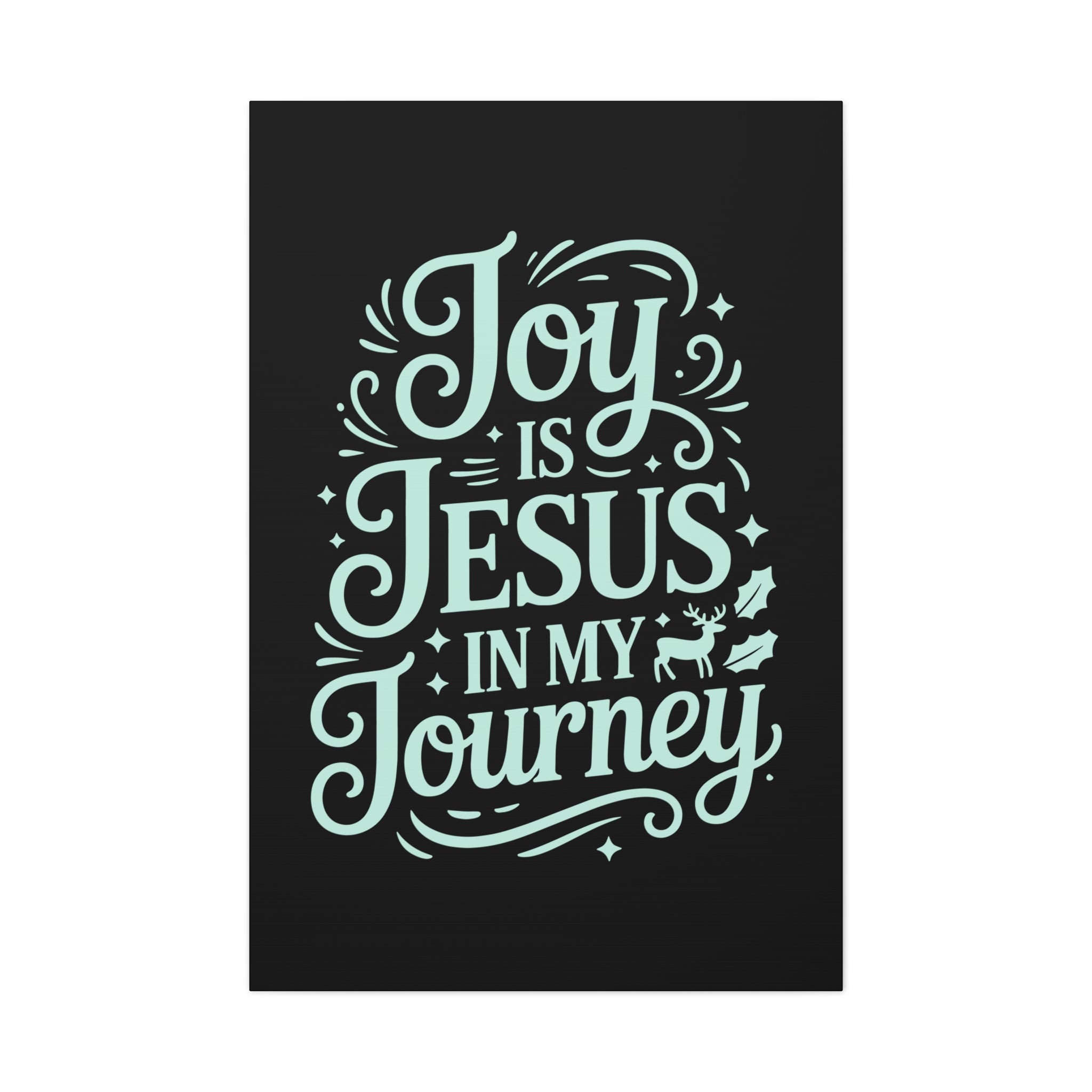 Joy in My Journey Canvas Wall Art, Religious Decor, Christmas Gift, Inspirational Wall Art, Joyful Home Decoration, Faith-Based Art