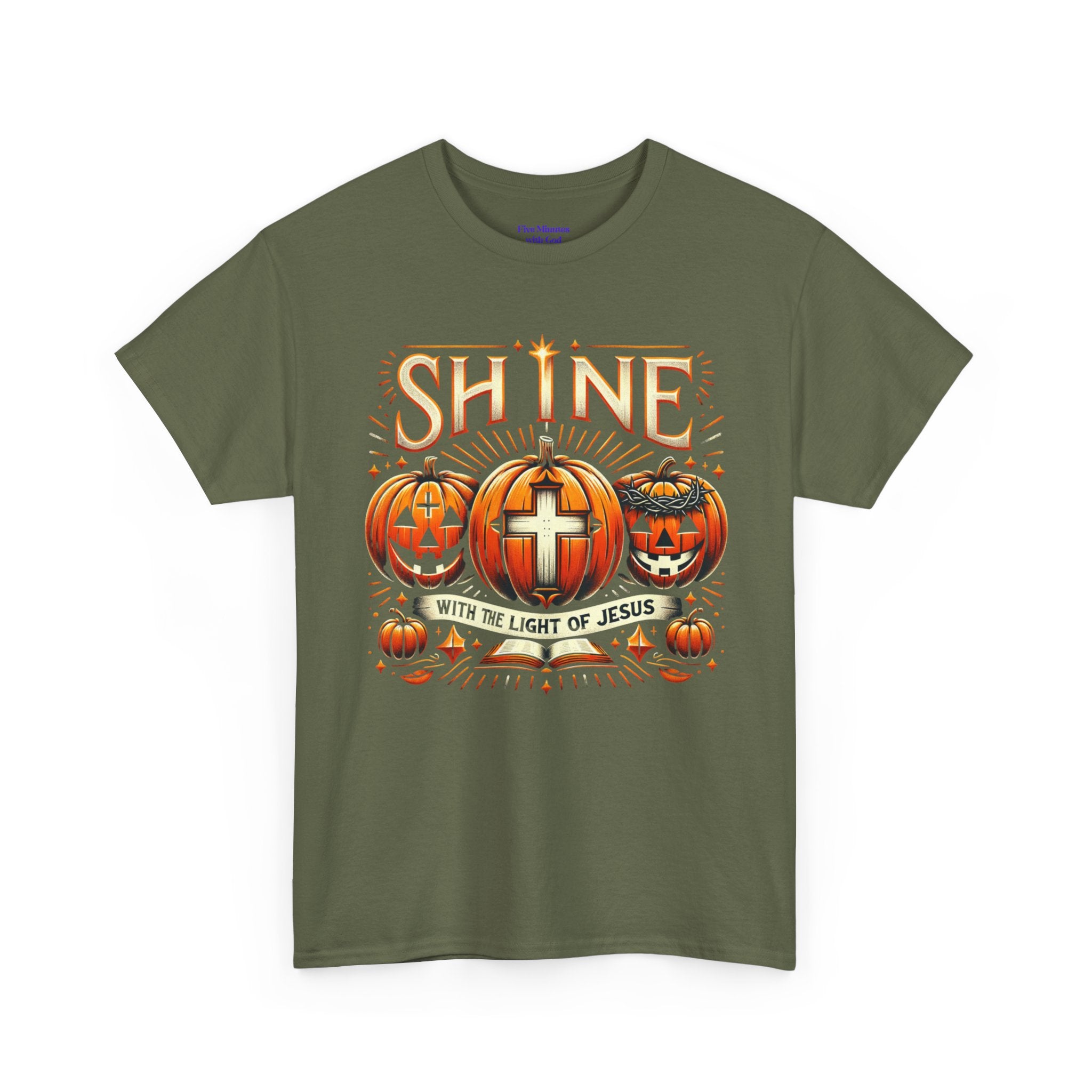 Halloween Jesus Graphic Tee | Unisex Cotton T-Shirt, Spooky Season Apparel, Faith-Based Shirt, Autumn Fashion, Christian Gift