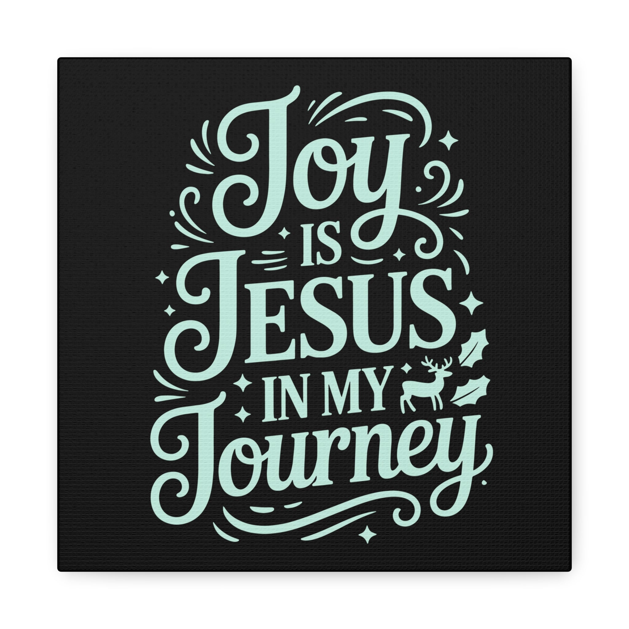 Joy in My Journey Canvas Wall Art, Religious Decor, Christmas Gift, Inspirational Wall Art, Joyful Home Decoration, Faith-Based Art