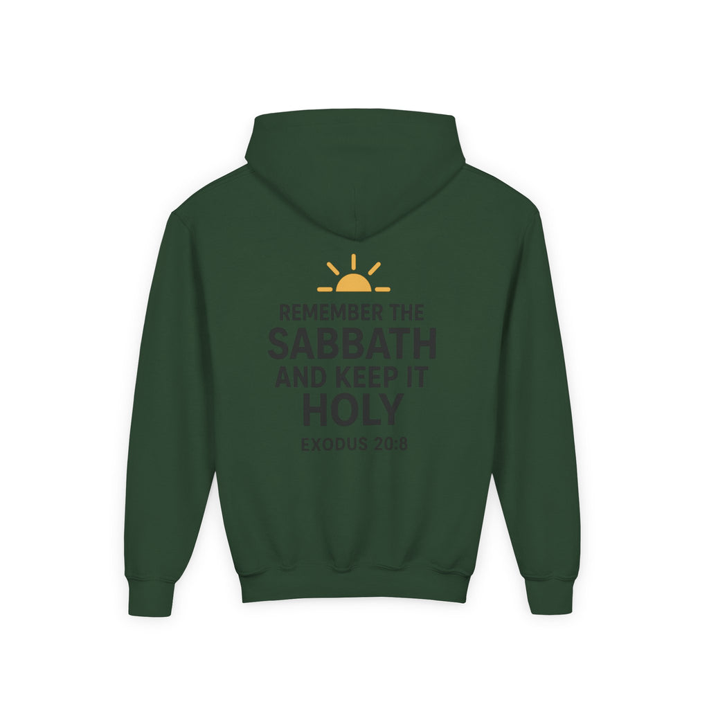 Sabbath Mode Youth Hoodie, Comfortable Hooded Sweatshirt for Kids, Perfect for Religious Observances, Christian Gift, Sunday Wear