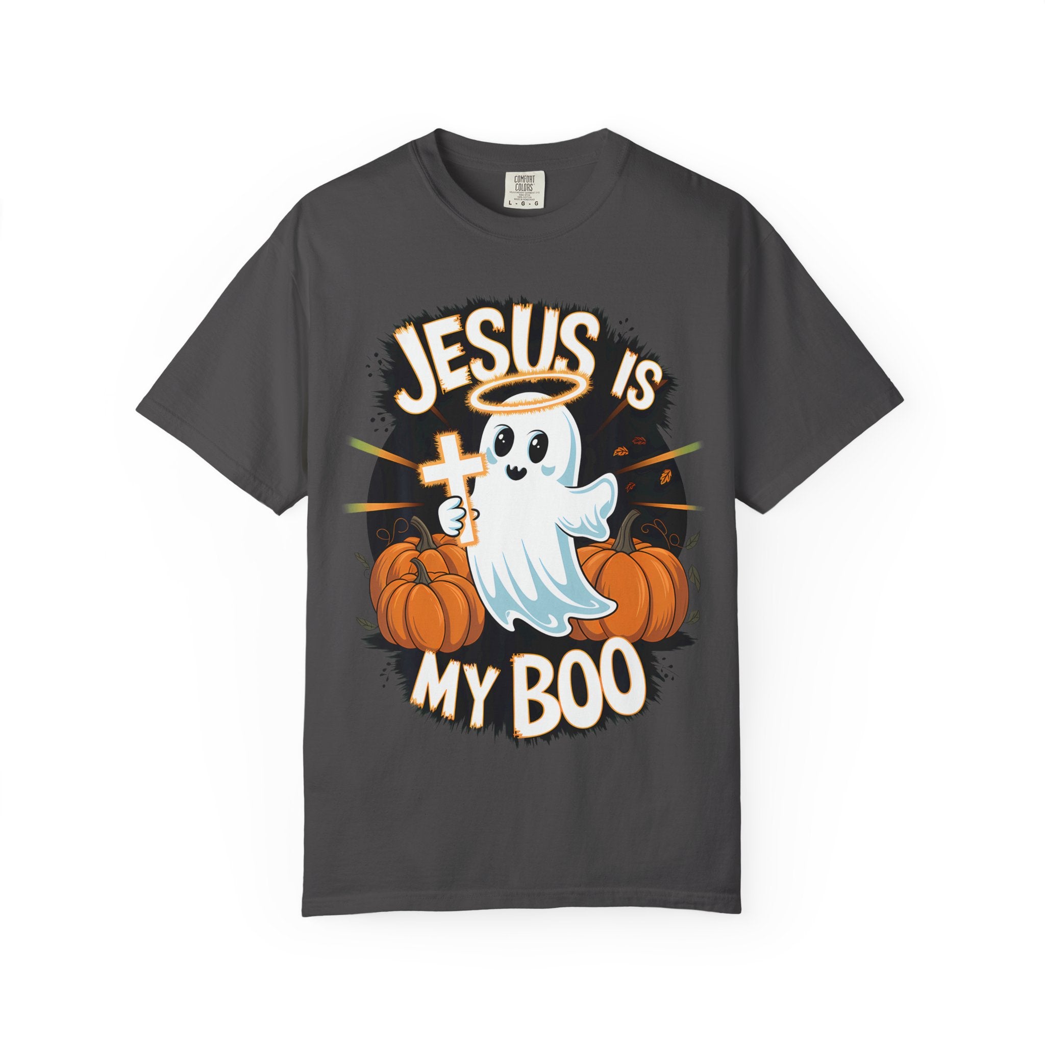 Halloween T-Shirt, Jesus is My Boo Tee, Unisex Ghost Shirt, Fall Apparel, Christian Halloween Gift
