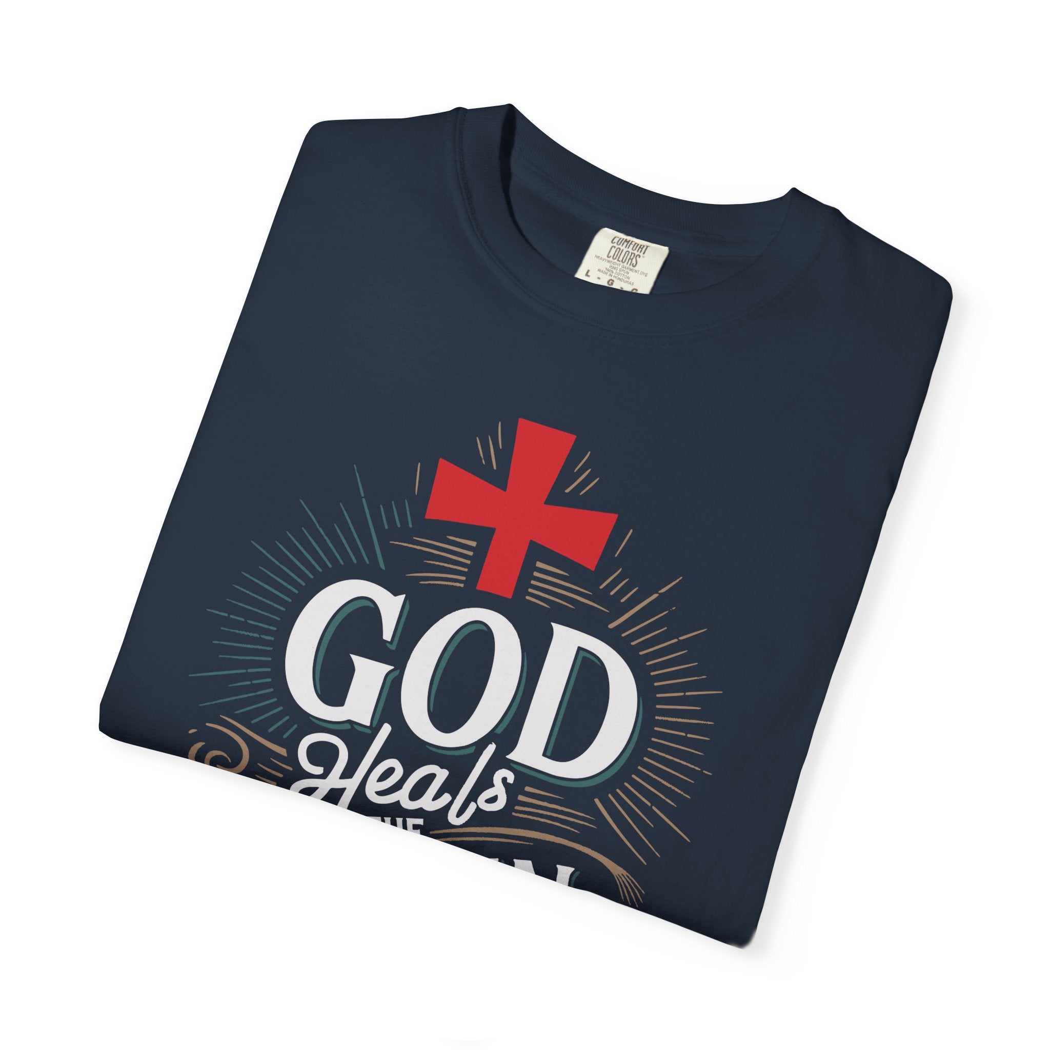 Faith-Inspired Unisex T-Shirt, God Heals The Broken-Hearted Tee