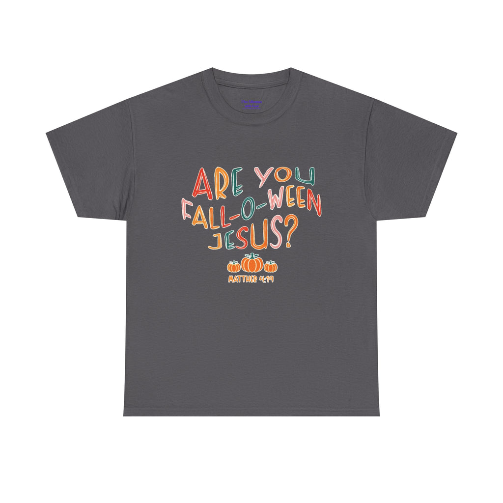 Unisex Fall-O-Ween Jesus Tee, Halloween T-Shirt, Christian Apparel, Autumn Fashion, Fun Holiday Shirt, Pumpkin Theme