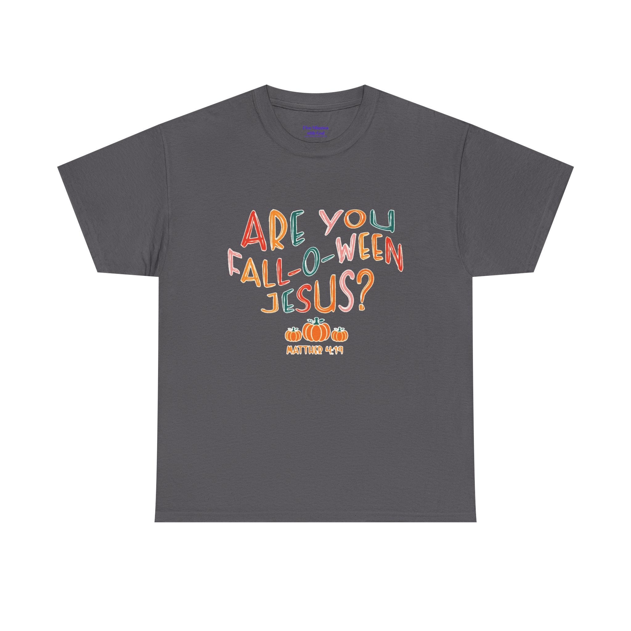 Unisex Fall-O-Ween Jesus Tee, Halloween T-Shirt, Christian Apparel, Autumn Fashion, Fun Holiday Shirt, Pumpkin Theme