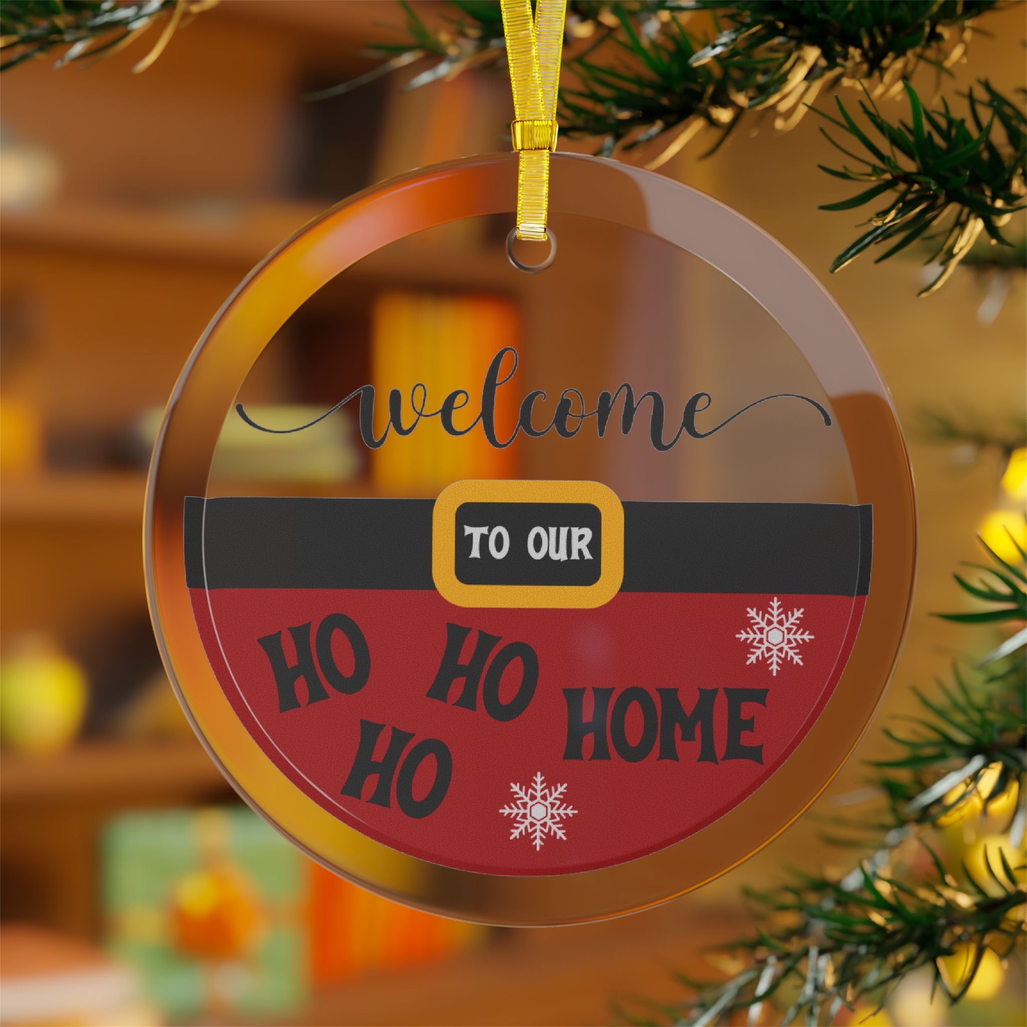 Festive Glass Ornaments for Holiday Decor | Welcome to Our Home | Christmas Tree Ornaments, Gift Tags, Seasonal Decorations, [...]