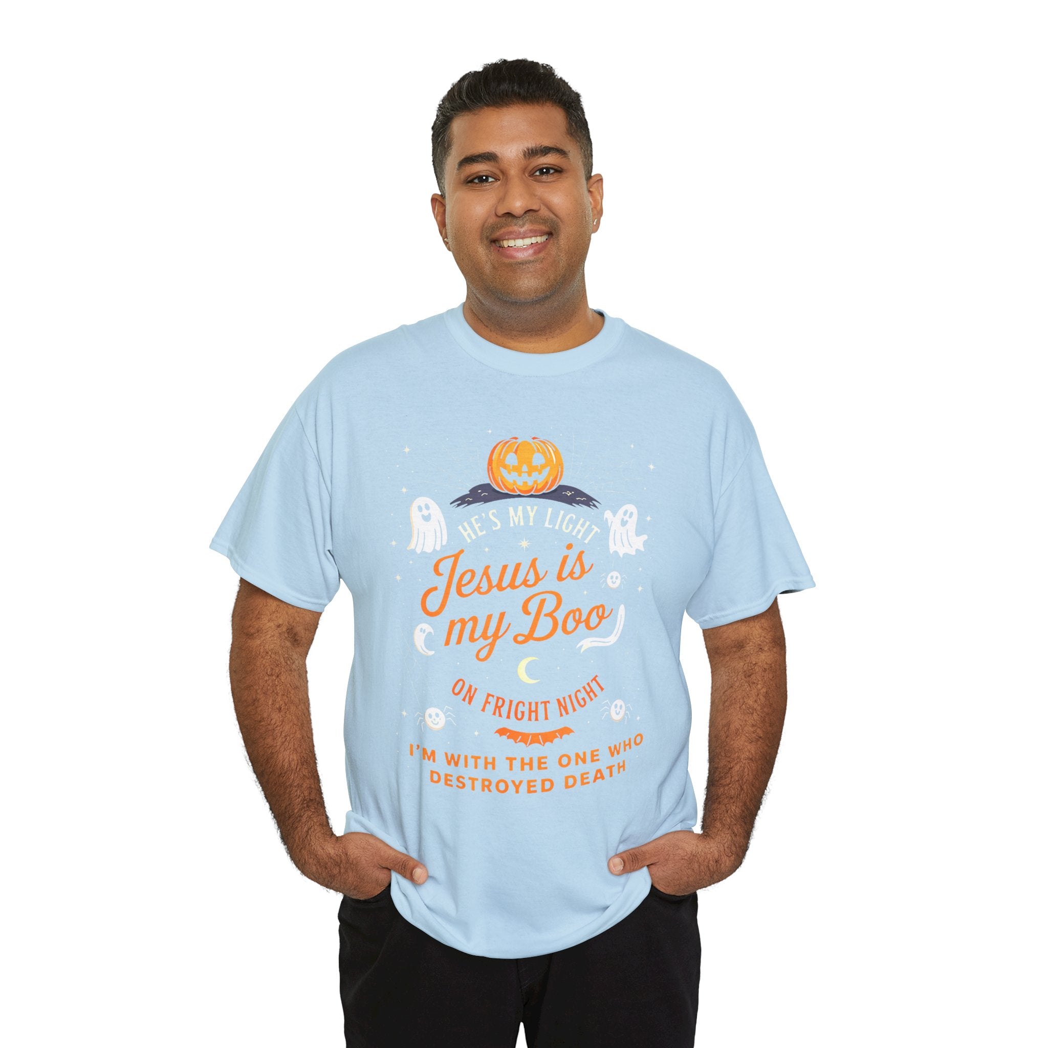Halloween Faith Tee - Jesus is My Boo, Unisex T-Shirt for Halloween, Christian Halloween Shirt, Gift for Christian Friends, Spooky [...]