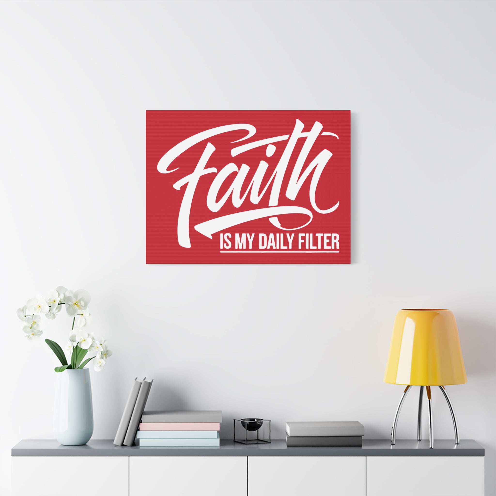Copy of Inspirational Canvas Wall Art, Faith Quote Decor, Motivational Home Decor, Gray Wall Hanging, Gift for Faith Lovers
