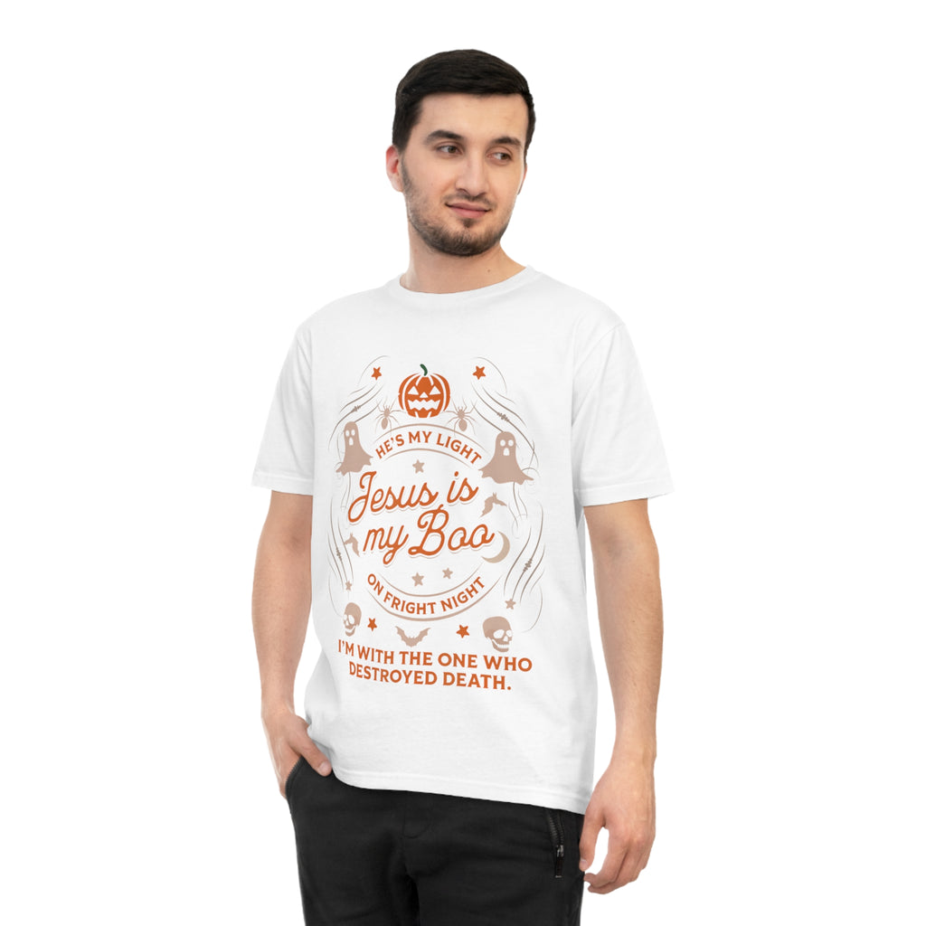 Halloween Christian T-Shirt with Fun Ghost Designs, Jesus is My Boo, Spooky Season Apparel, Faithful Holiday Shirt, Unique Gift for [...]
