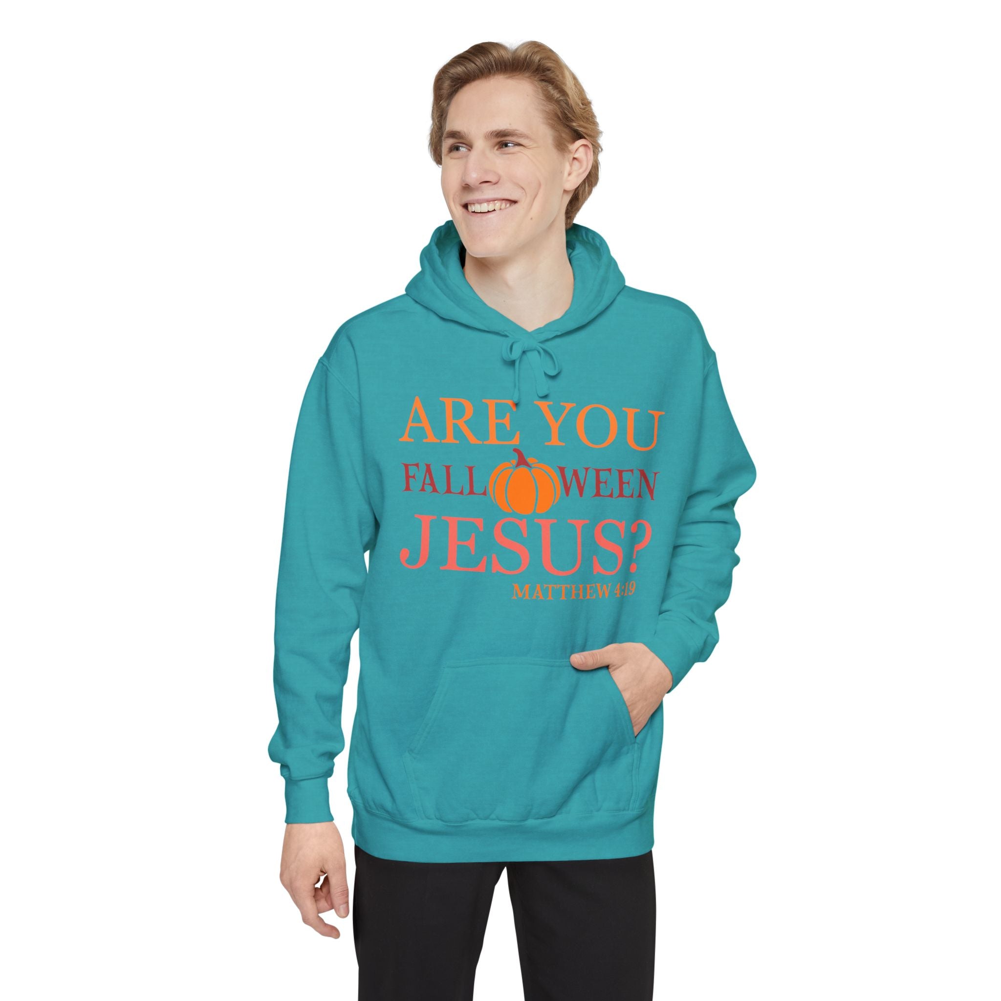 Fall-Themed Hoodie with Inspirational Text | Perfect for Halloween, Cozy Gift, Unisex Apparel, Casual Wear