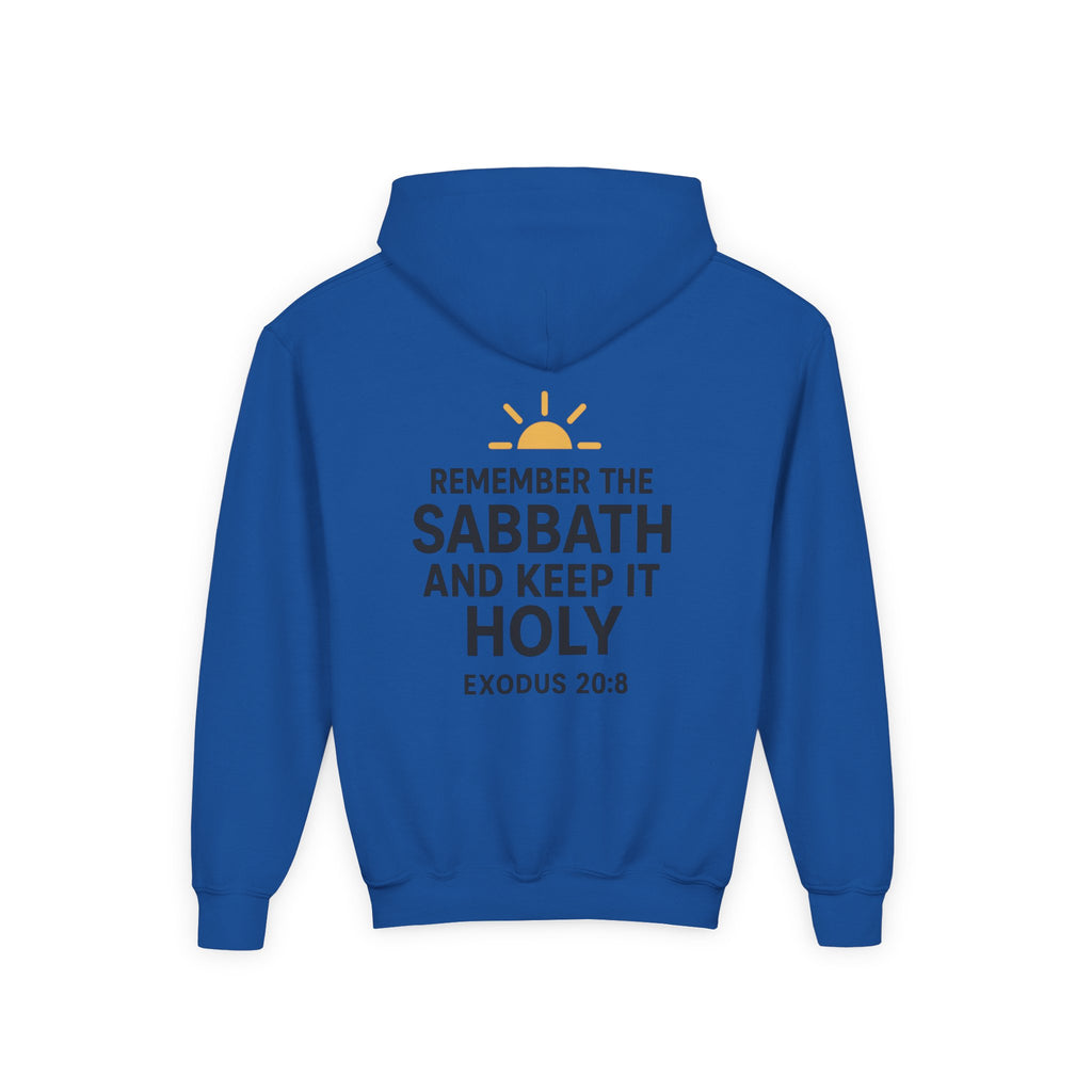 Sabbath Mode Youth Hoodie, Comfortable Hooded Sweatshirt for Kids, Perfect for Religious Observances, Christian Gift, Sunday Wear