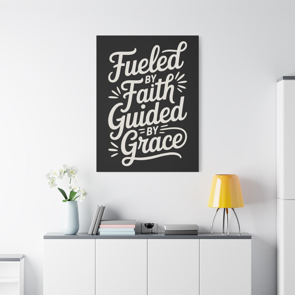 Stretched Canvas Art, Motivational Wall Decor, Home Inspirational Art, Faith-Based Decor, Gift for Faith Lovers