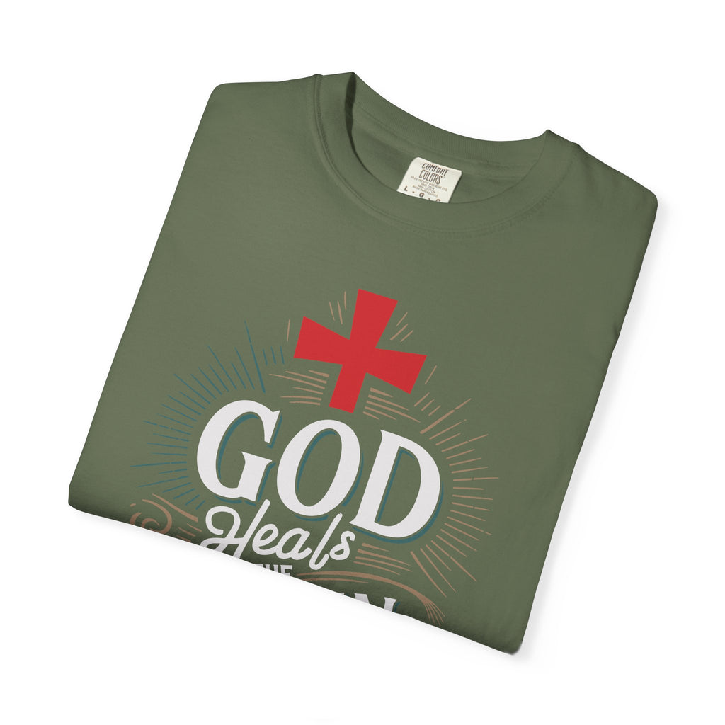 Faith-Inspired Unisex T-Shirt, God Heals The Broken-Hearted Tee
