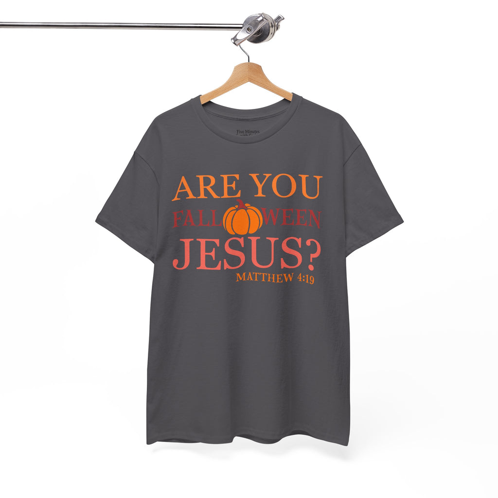 Unisex Heavy Cotton Tee - Are You Halloween Jesus? Festival Shirt, Funny Christian Tee, Fall Apparel, Halloween Party Outfit, Holiday Gift