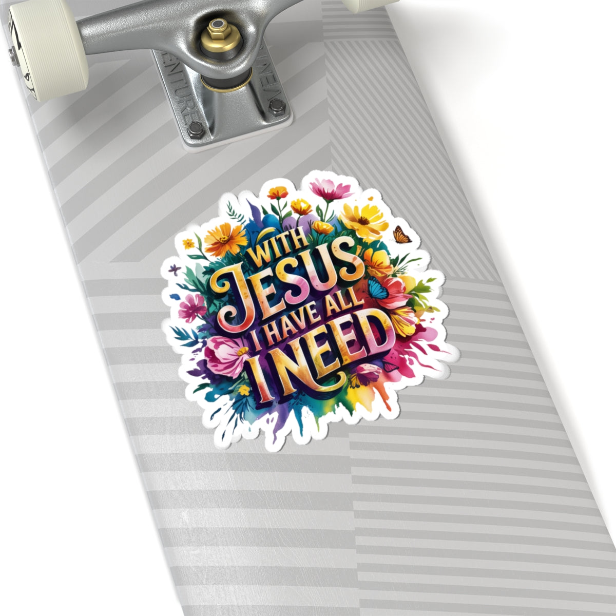 Floral Inspirational Stickers, Jesus Faith Stickers for Laptops, Water Bottles, Journals, Perfect for Gifts & Decor