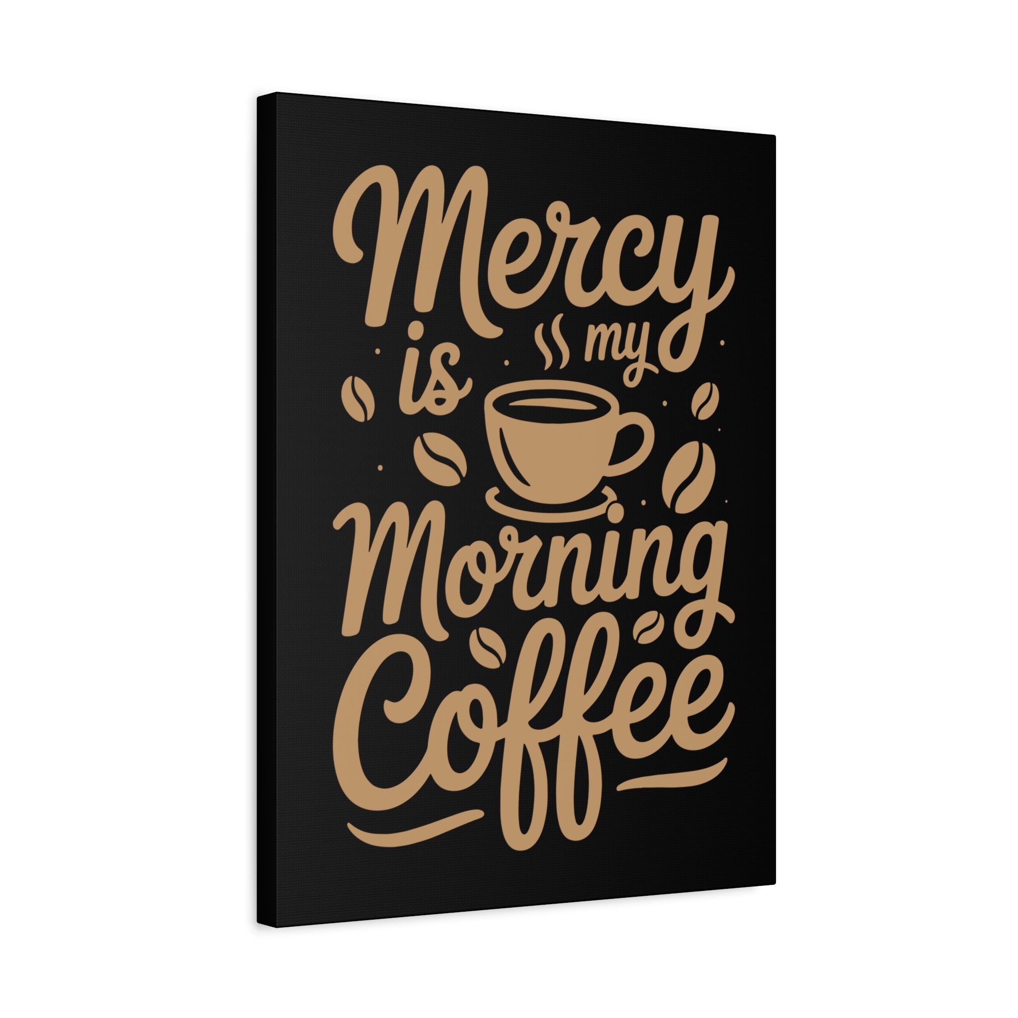 Coffee-Themed Canvas Art Print, Wall Decor for Coffee Lovers, Inspirational Home Decoration, Gift for Friends and Family