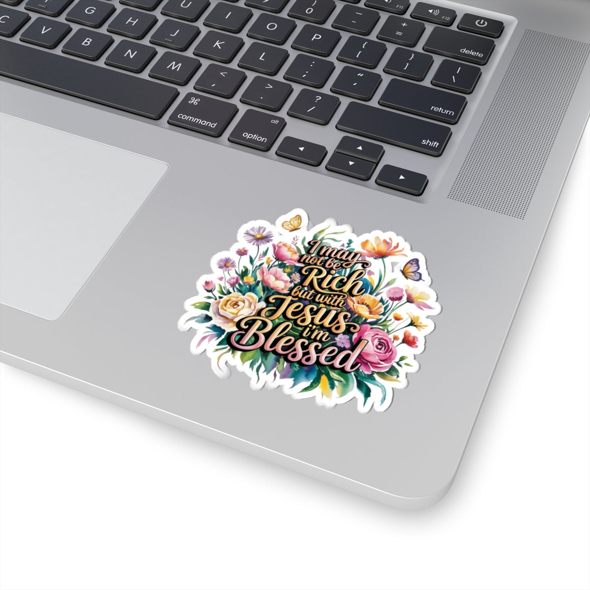 Inspirational Floral Stickers for Faith and Gratitude, Bible Verse Decor, Christian Gifts, Planner Stickers, Laptop Decor, Motivation