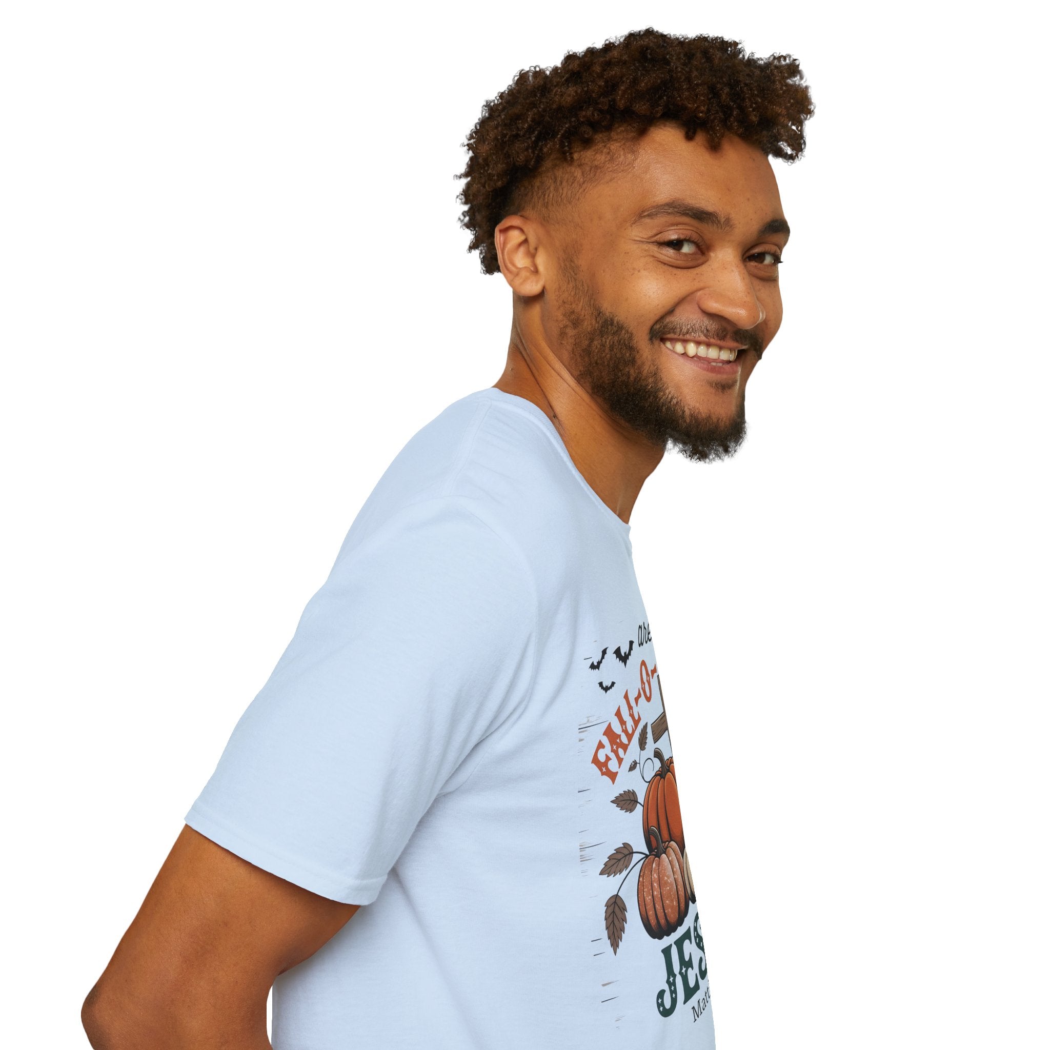 Fall-Themed T-Shirt: Are You Fall-O-Ween Jesus? Halloween Tee, Unisex Shirt, Autumn Apparel, Faith-Based Gift, Seasonal Wear