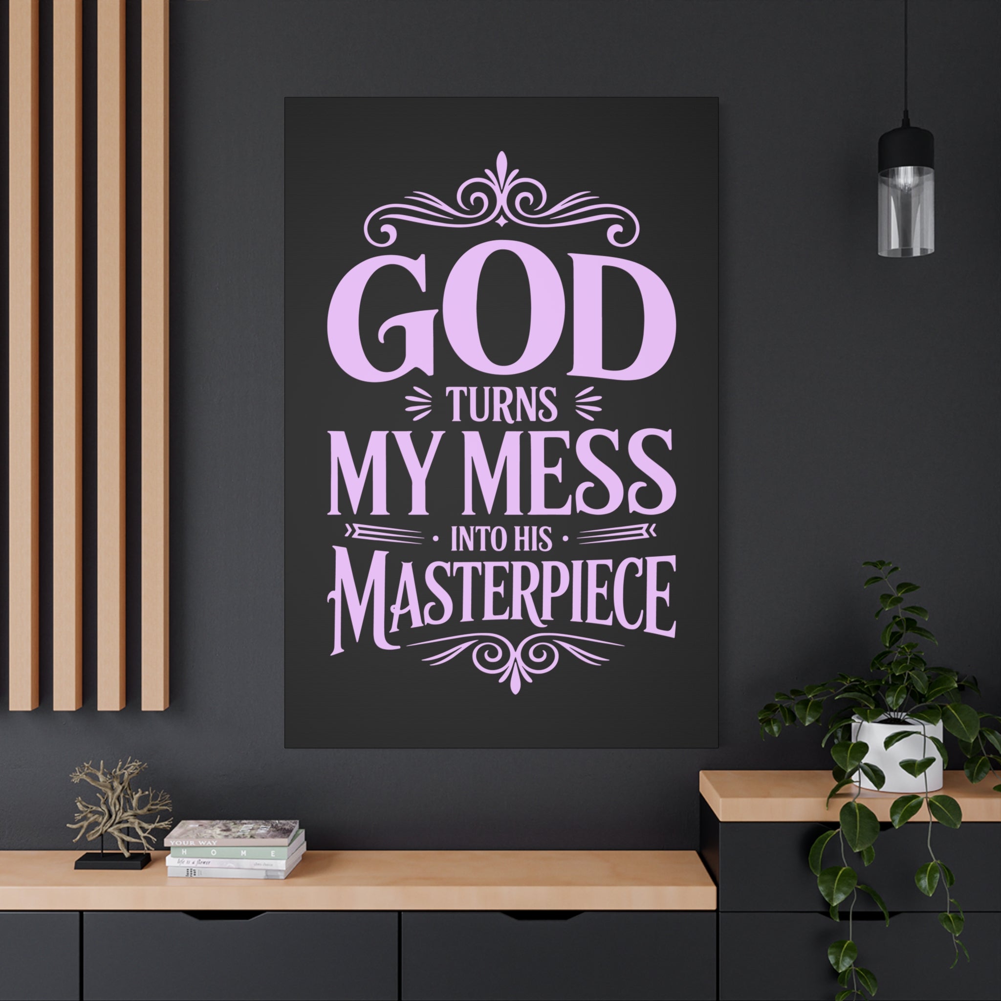 Inspirational Canvas Wall Art, Home Decor, Christian Gift, Motivational Wall Art, Faith-Based Decoration, Room Aesthetic, Gift for Her