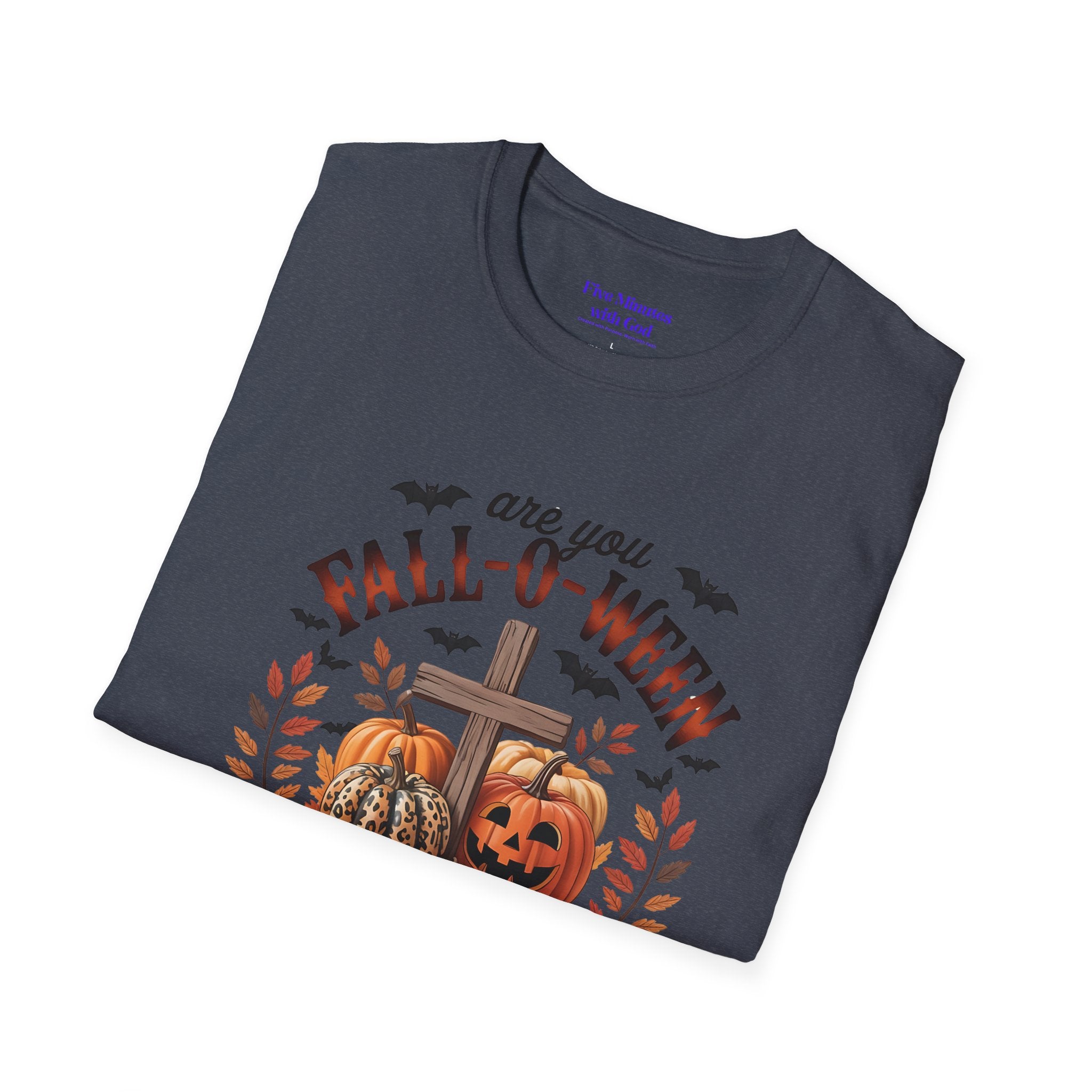Fall-O-Ween Jesus Unisex T-Shirt, Halloween Tee, Christian Apparel, Fall Shirt, Pumpkin T-Shirt, Autumn Clothing