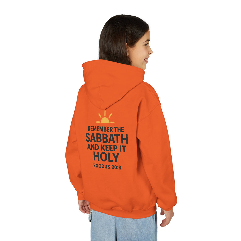 Sabbath Mode Youth Hoodie, Comfortable Hooded Sweatshirt for Kids, Perfect for Religious Observances, Christian Gift, Sunday Wear