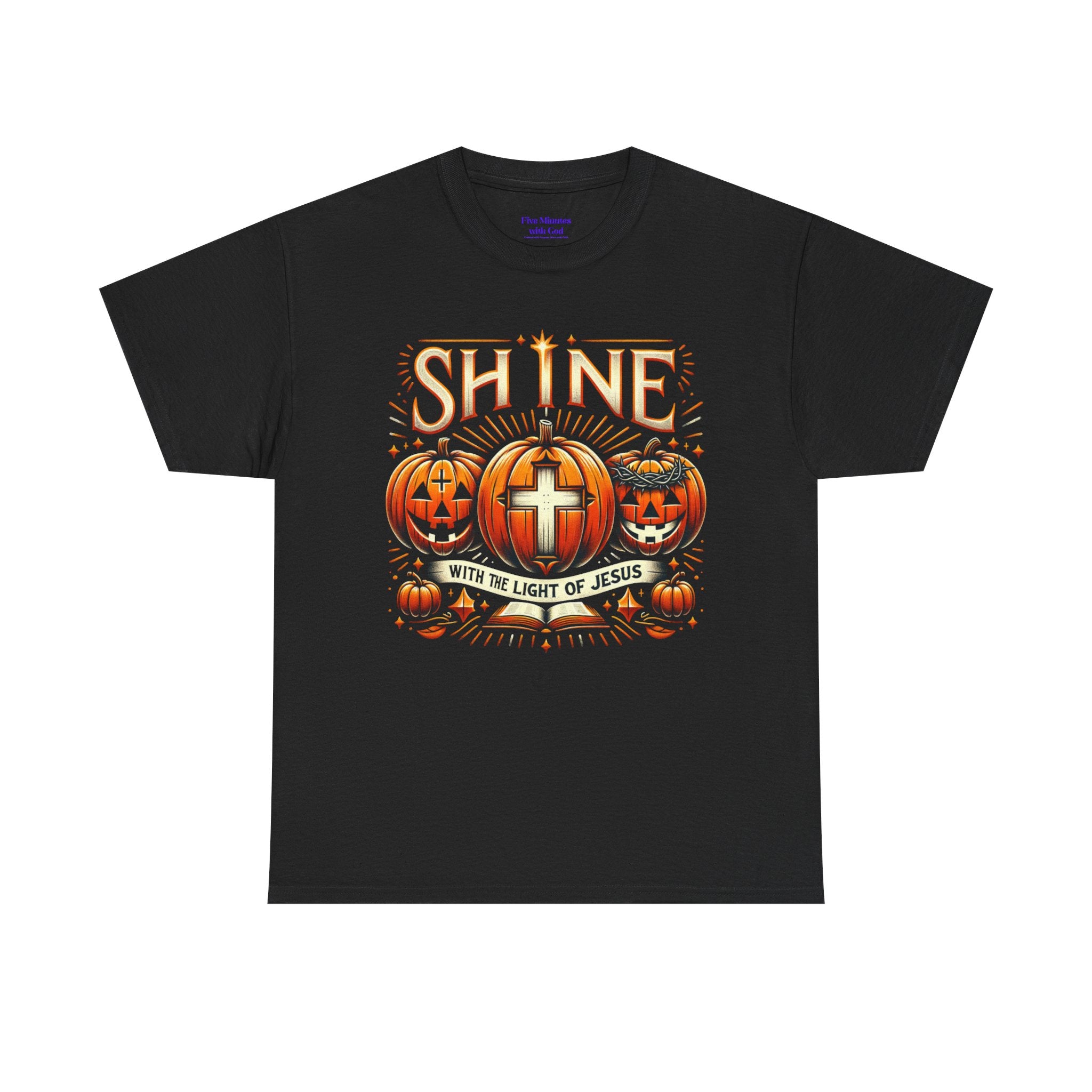 Halloween Jesus Graphic Tee | Unisex Cotton T-Shirt, Spooky Season Apparel, Faith-Based Shirt, Autumn Fashion, Christian Gift