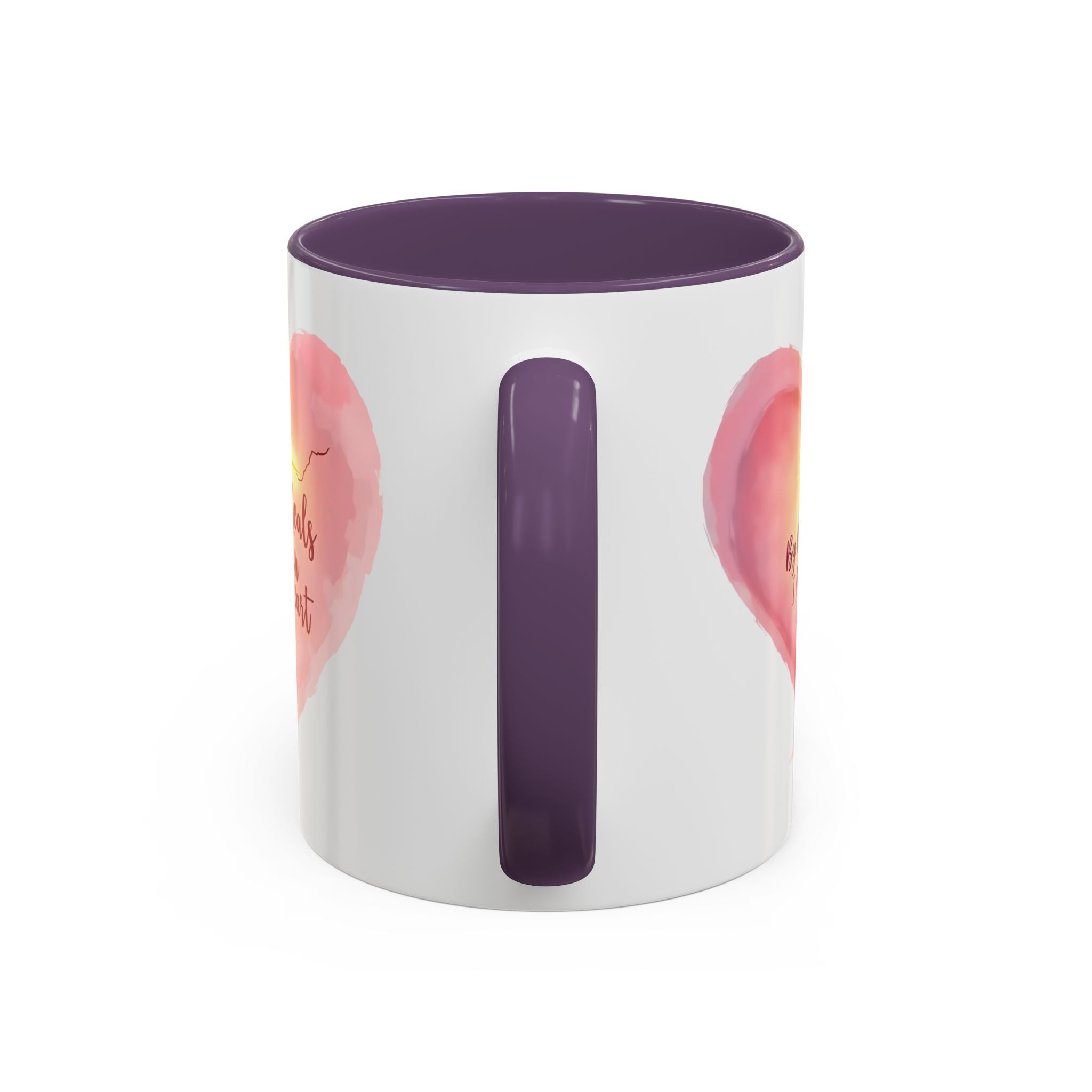 God Heals My Broken Heart Mug, Inspirational Coffee Cup, Heart Design Gift, Christian Faith Mug, Encouragement & Support Beverage
