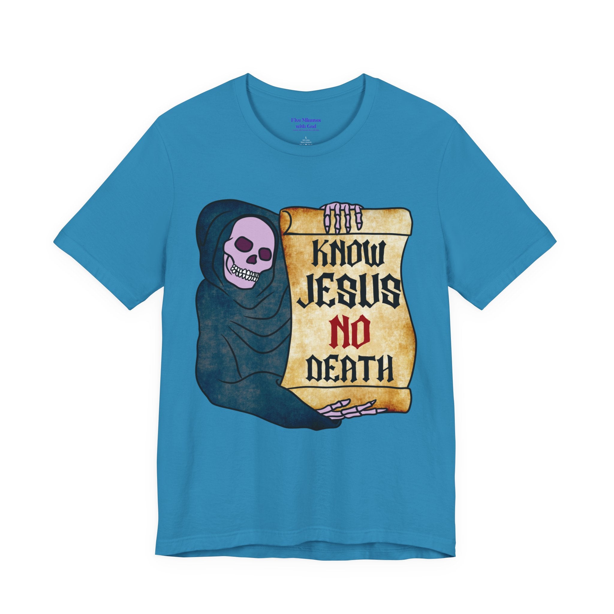 Jesus Skull Tee - Inspirational T-Shirt, Casual Wear, Spiritual Gift, Faith-Based Apparel, Unique Graphic Tee