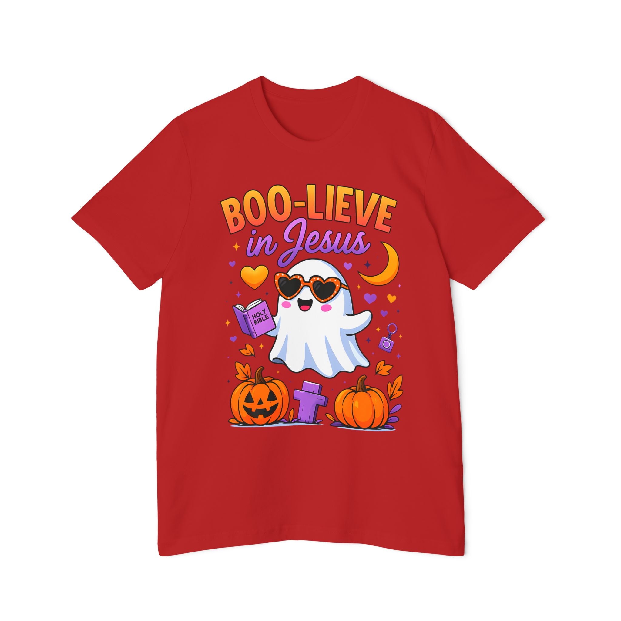 Halloween Christian Ghost T-Shirt, Boo-lieve in Jesus Shirt, Cute Halloween Apparel, Faith-Based Tee, Fall Celebration Top, Spooky [...]